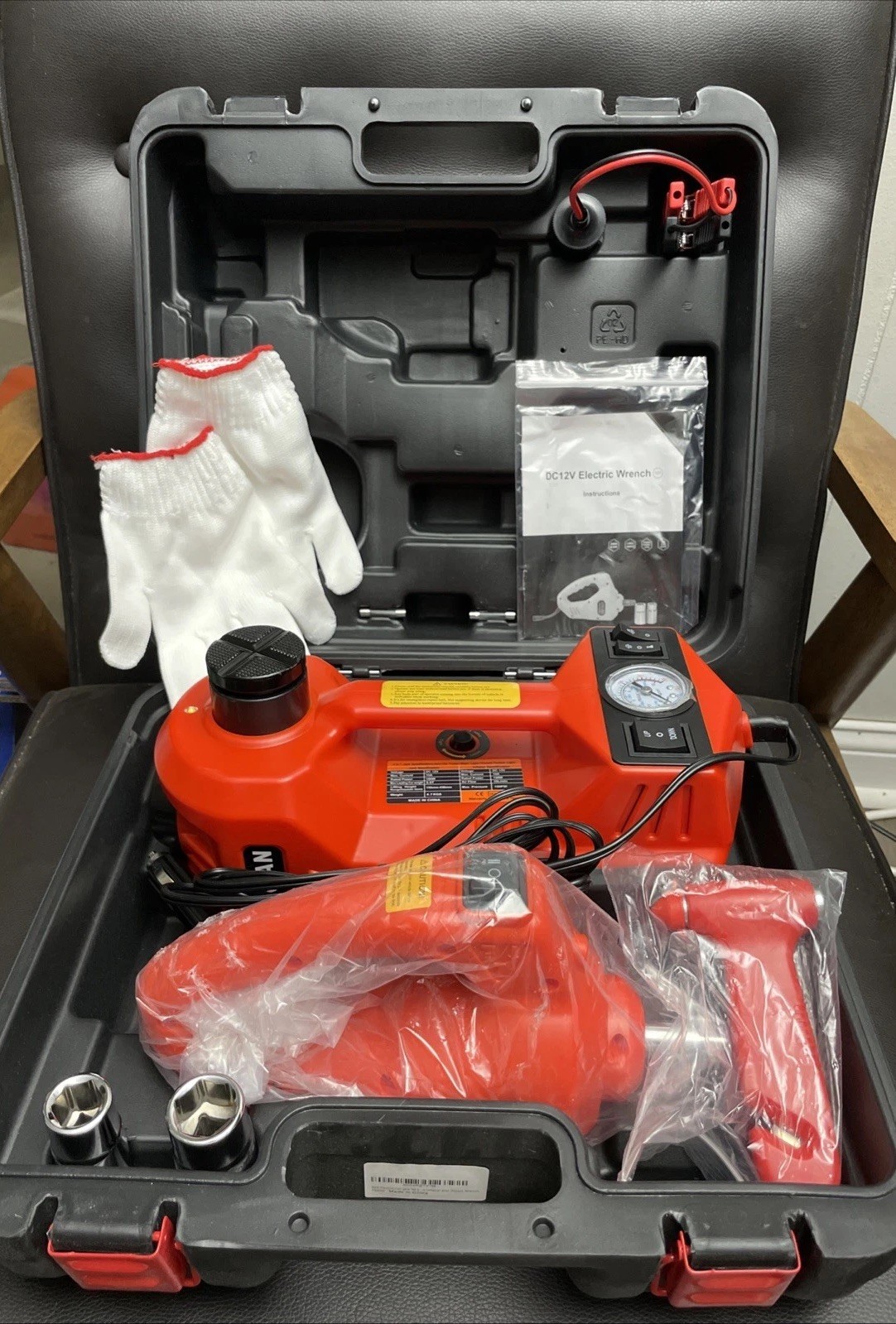 5 in 1 Car Repair Tool Kit 12V Lighter Powered
