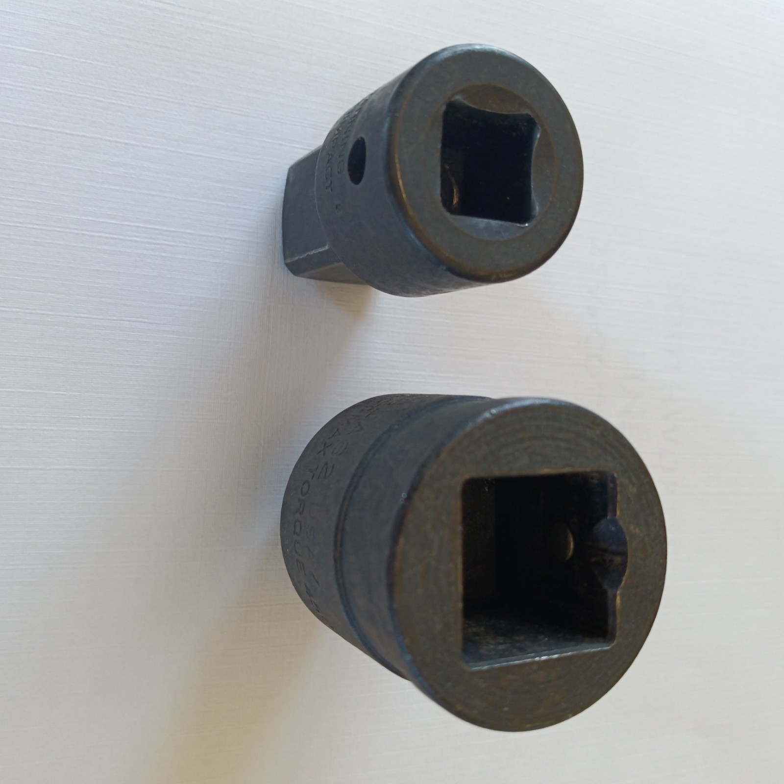 Snap-On GLA12B AND GLA62 1/2″ to 3/4″socket adapters black oxide