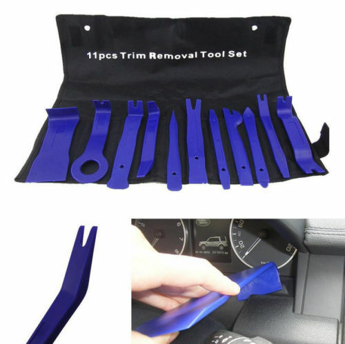 For Car Door Trim Removal Tool Pry Panel Dash Radio Body Clip Installer Kit x11