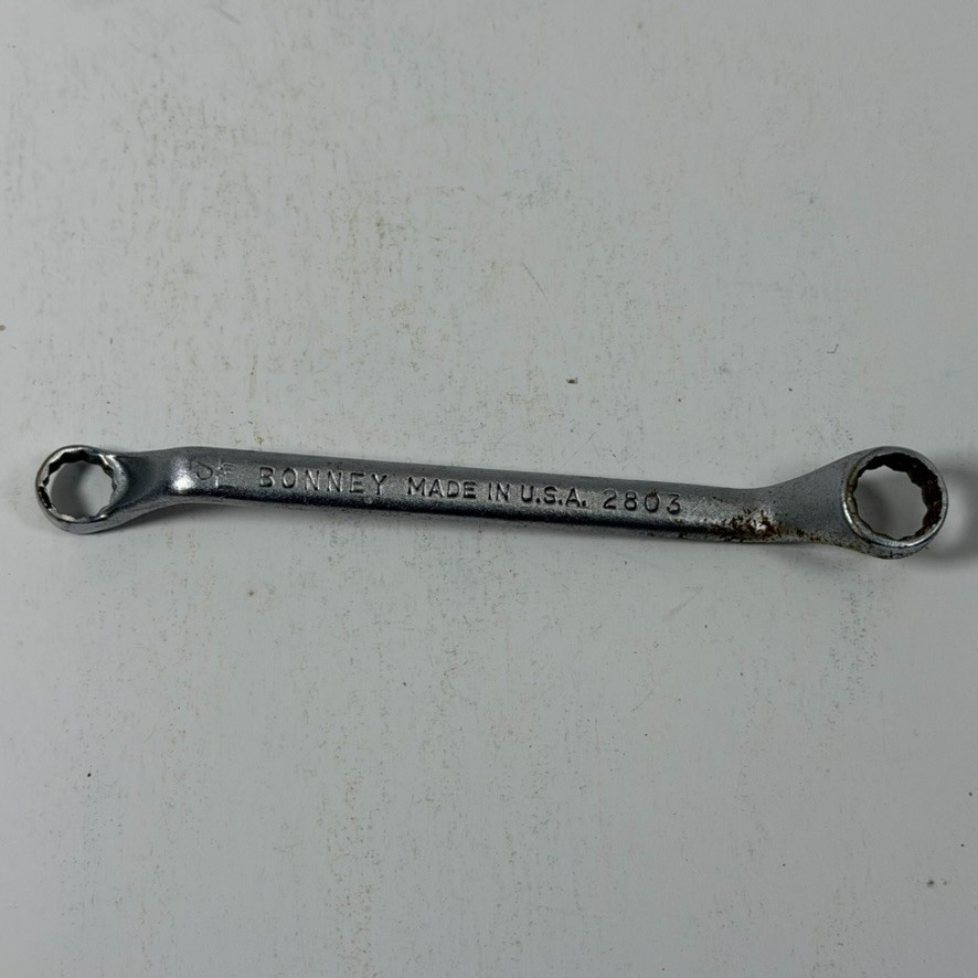 Bonney 2803 USA 12 Point 5/16 x 3/8 Offset Double Box End Wrench