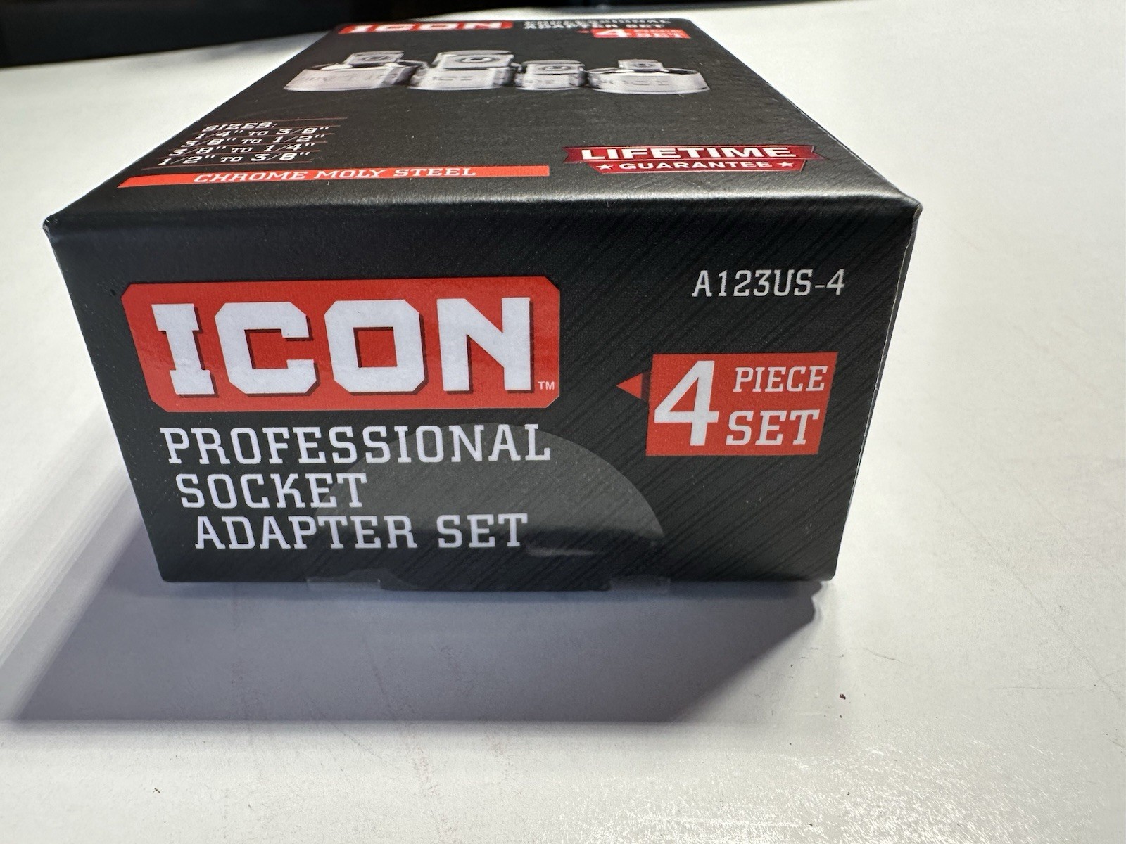 Icon Professional Socket Adapter Set 4 Piece Chrome Moly Steel Lifetime Warranty