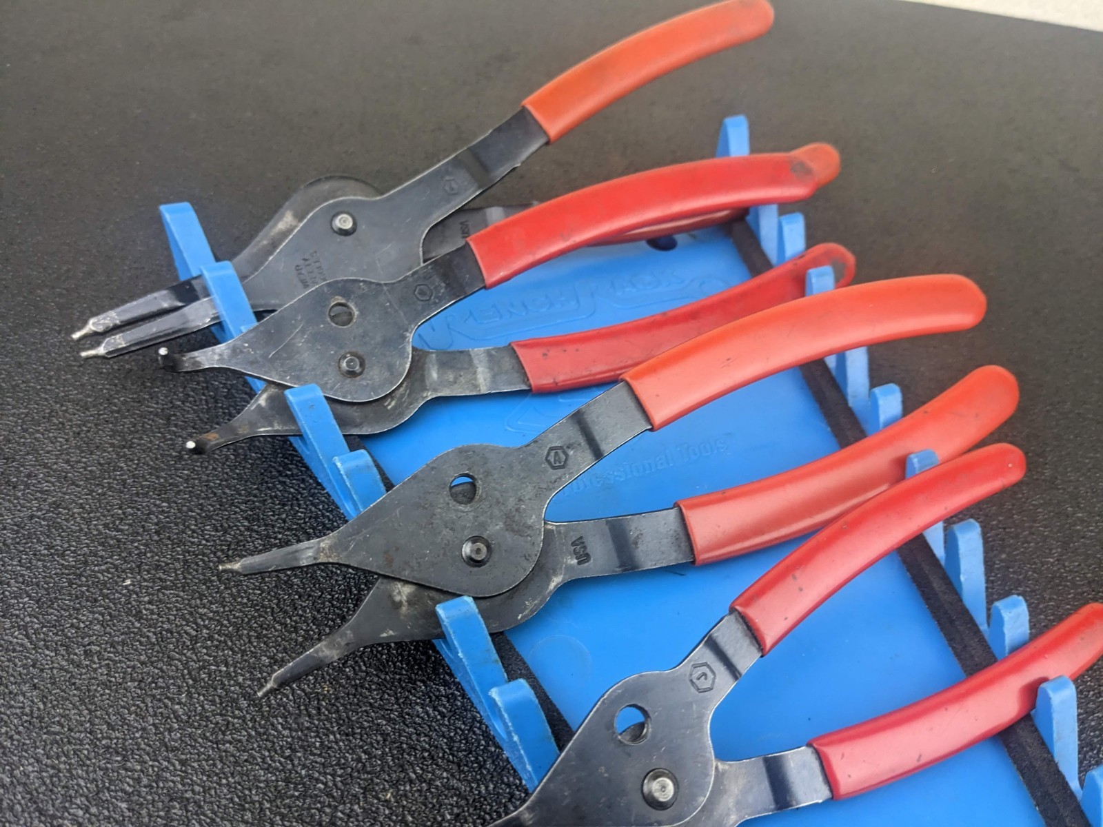 #bn144 Blue Point Tools 4pc Snap Ring Pliers Set Internal/External pr12a pr34a