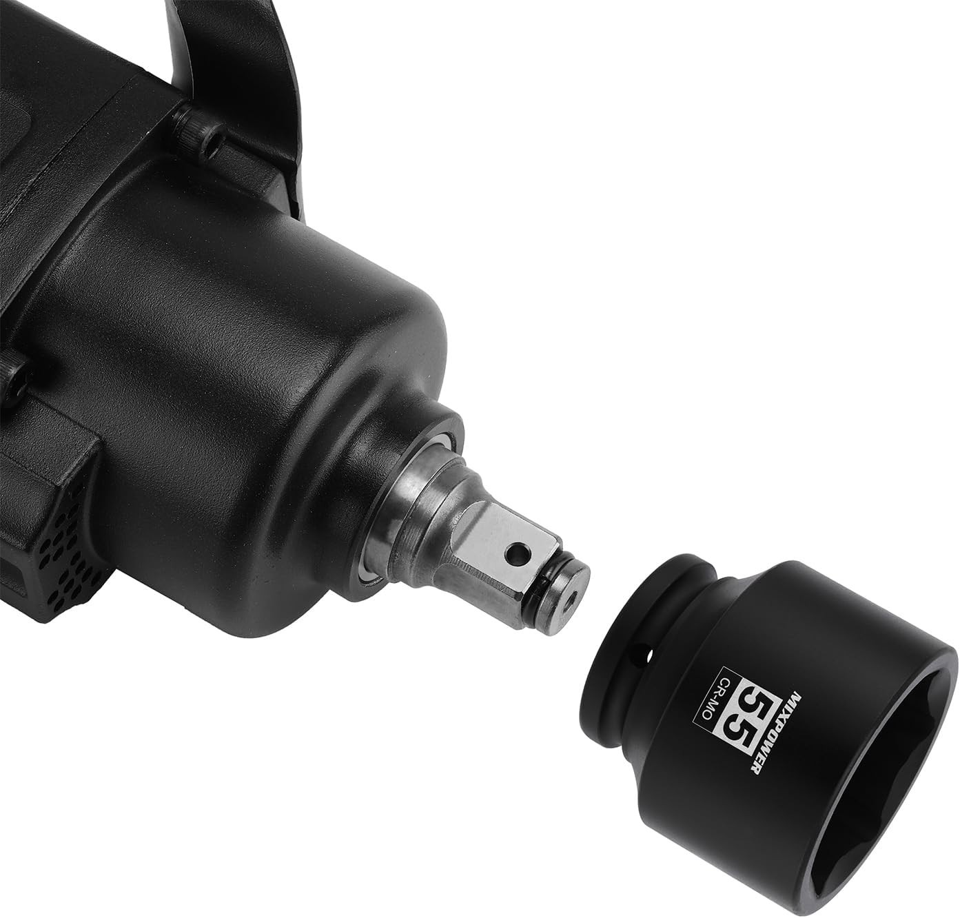 3/4 Inch Drive Shallow Impact Socket 55mm CR-MO Metric 6 Point Axle Nut Impact