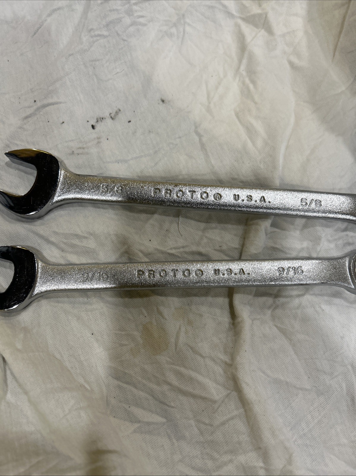 2 Proto Professional 9/16″ & 5/8” Combination Wrench 12 Point 1218 USA
