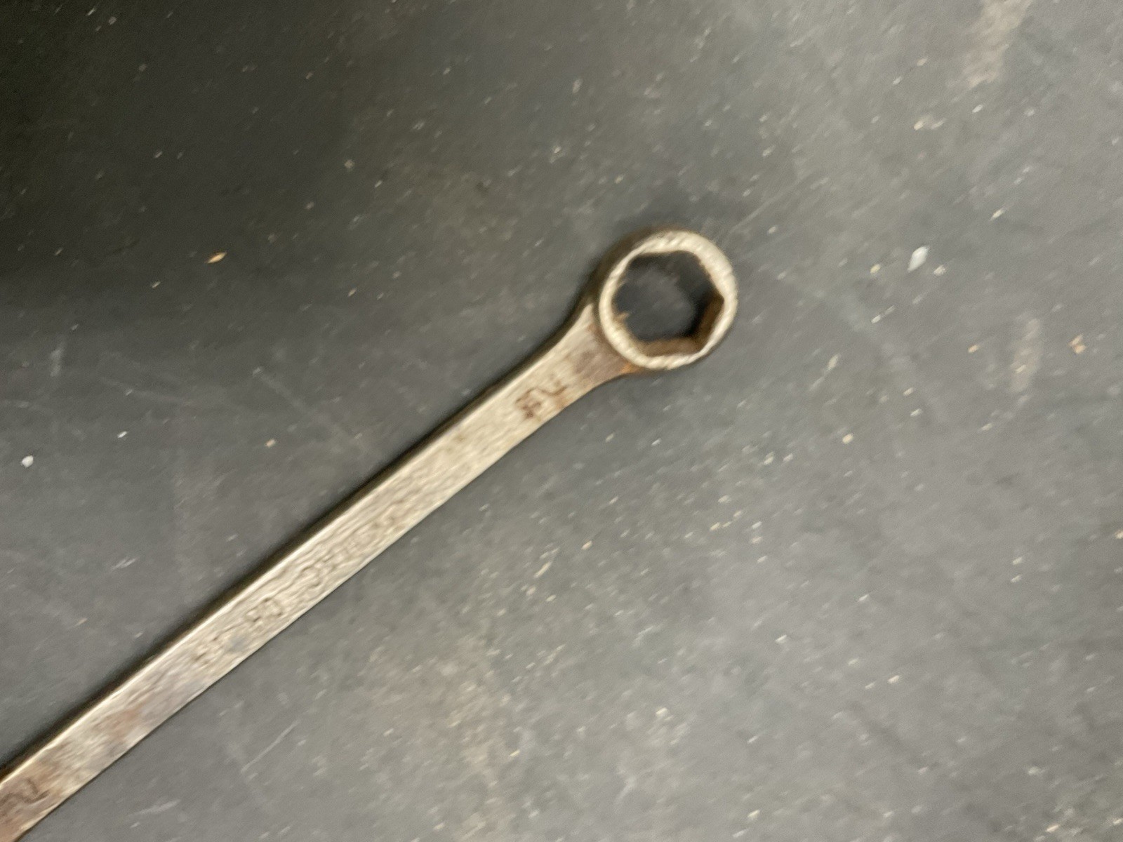 Vintage Mac Tools CH14 5″ long SAE 7/16″ 6 point combination wrench