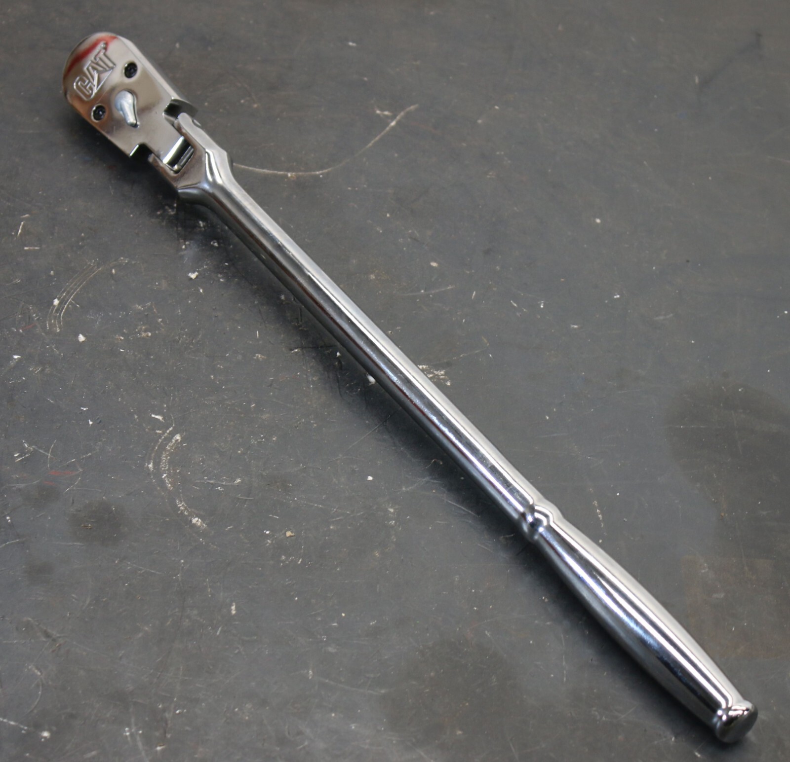 CAT Caterpillar 233-3341 Flex-Head 1/2″ Drive Ratchet 17″ Long Chrome Made in US