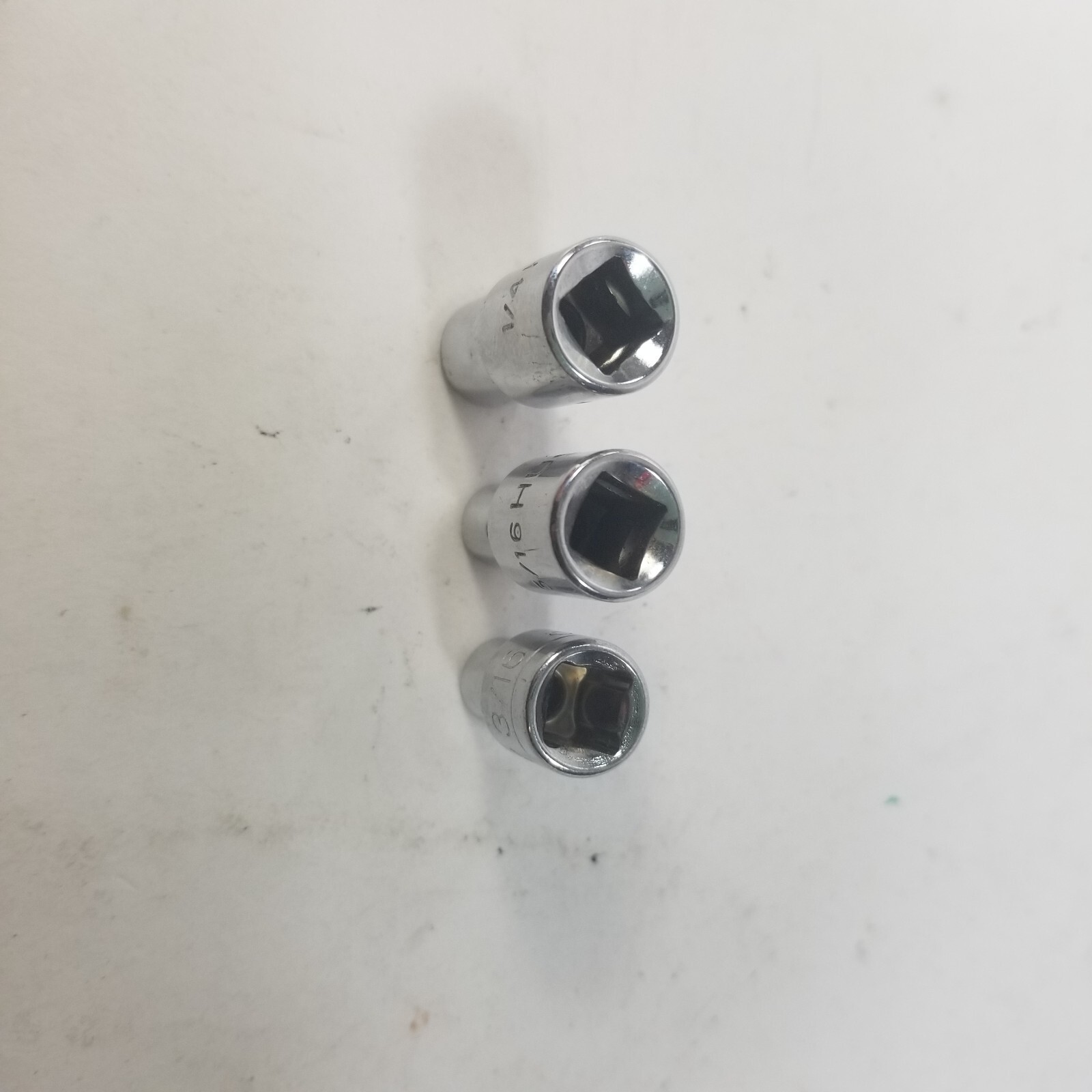Lot of 3x HUSKY 1/4 3/16 METRIC 6 & 12 POINT 1/4″ DRIVE SOCKETS