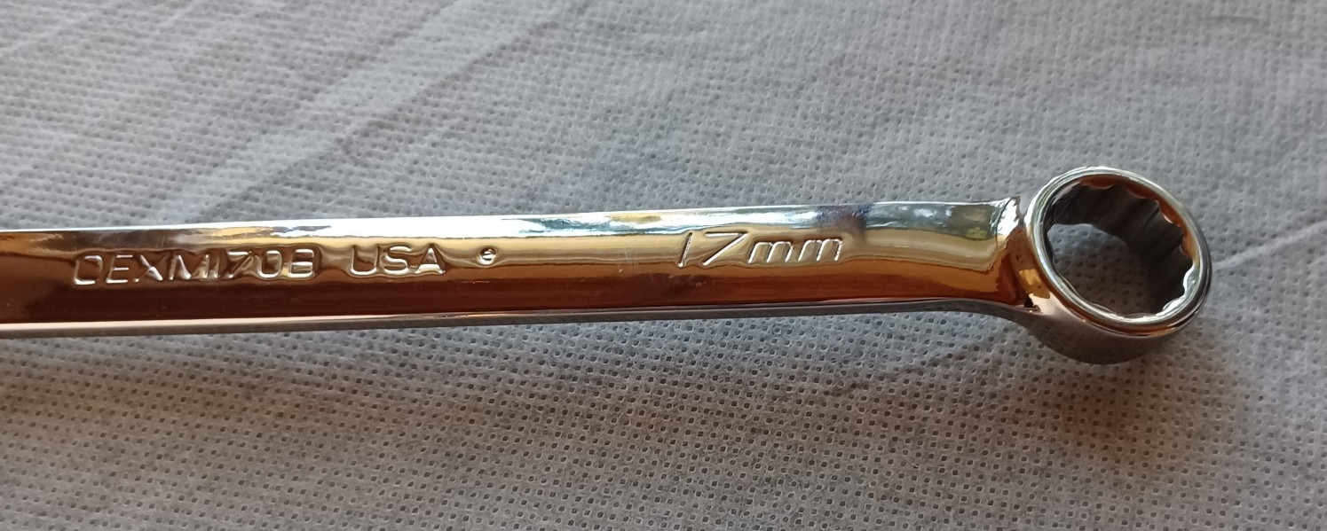 Snap-On 17mm 12-Point Metric Combination Wrench ~ OEXM170B