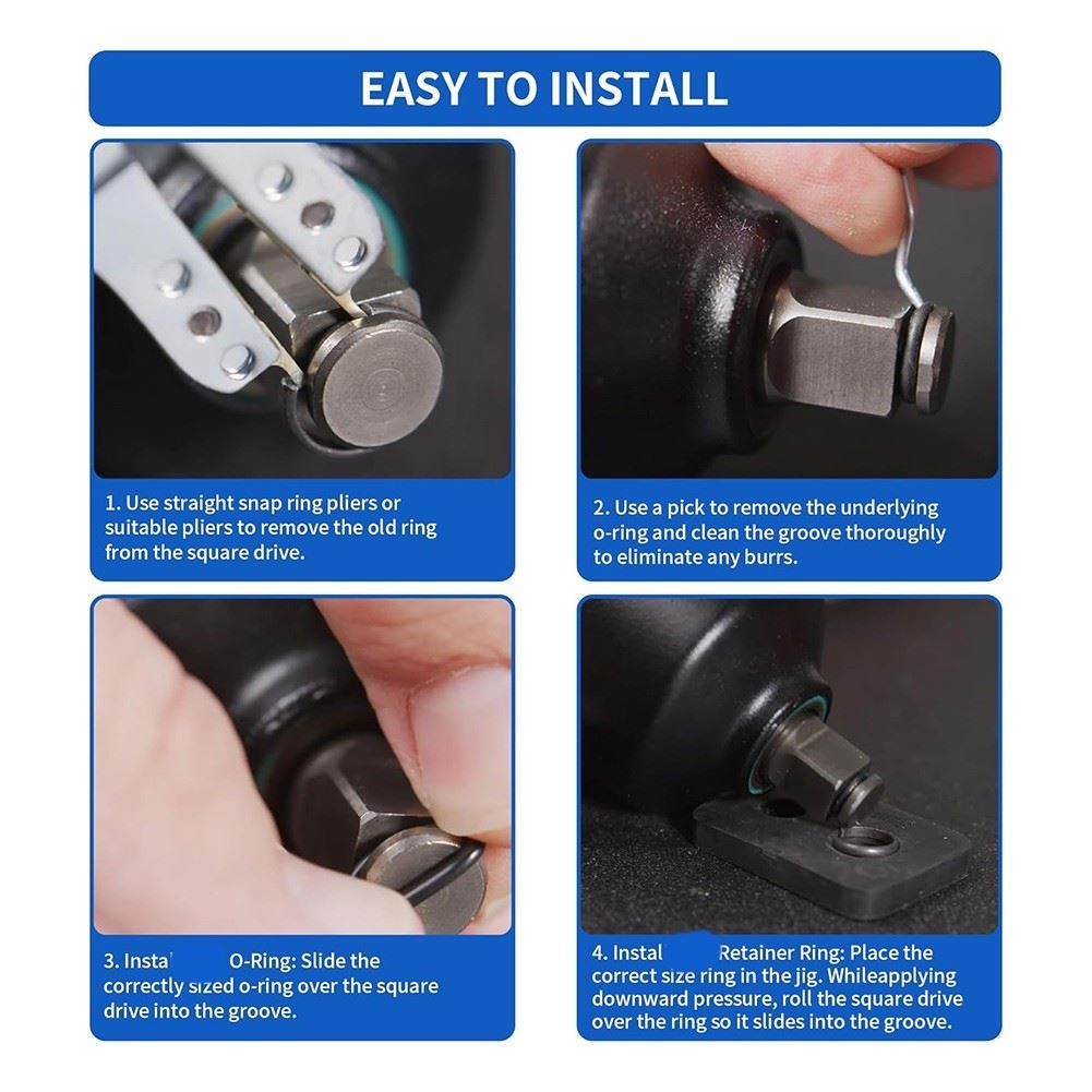 1/2inch and 3/8inch Retaining Clip with O- for Electric or Pneumatic