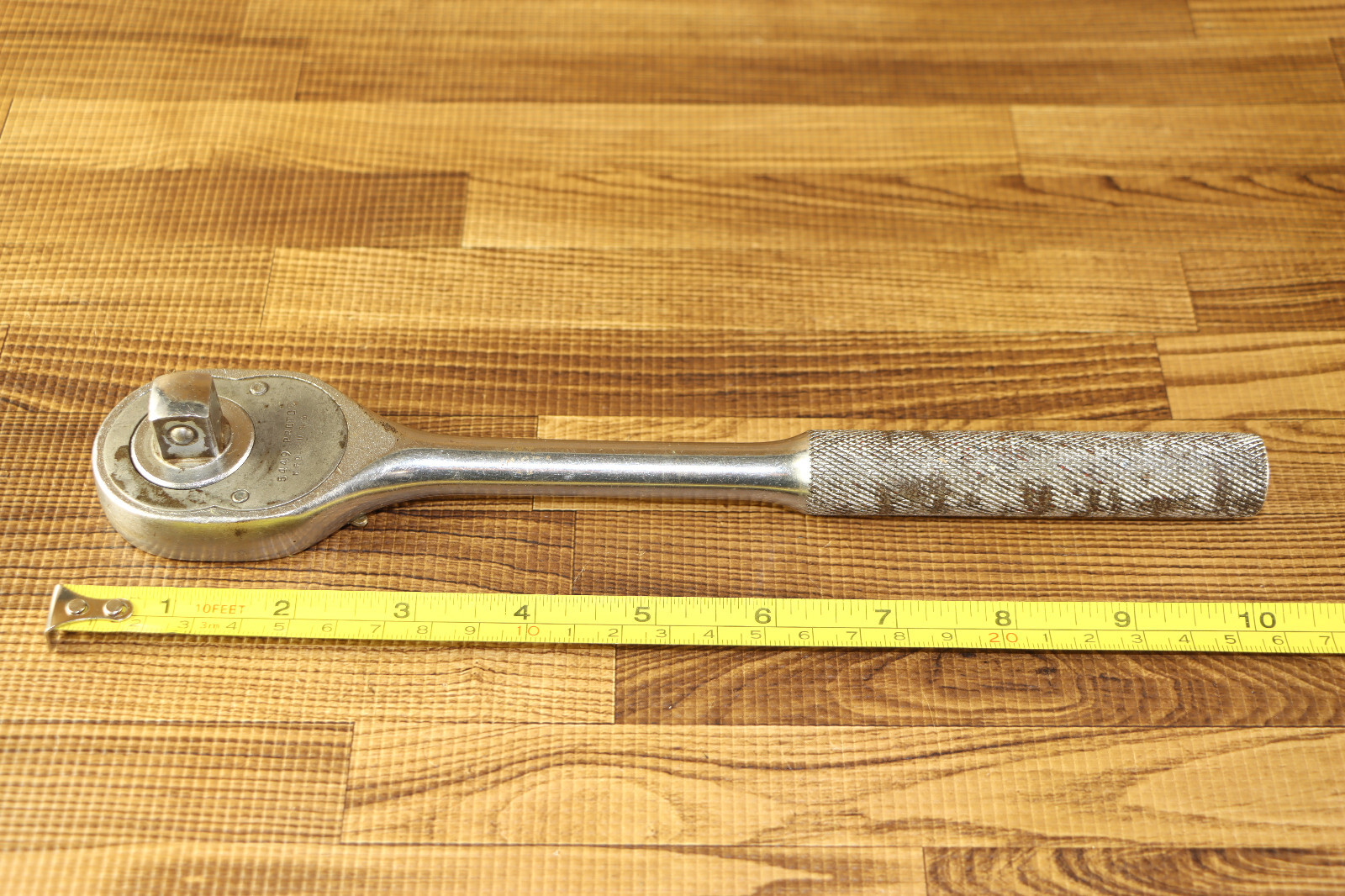 Proto 5449 10″ Pear Head 1/2″ Drive Standard Ratchet Knurled Handle USA