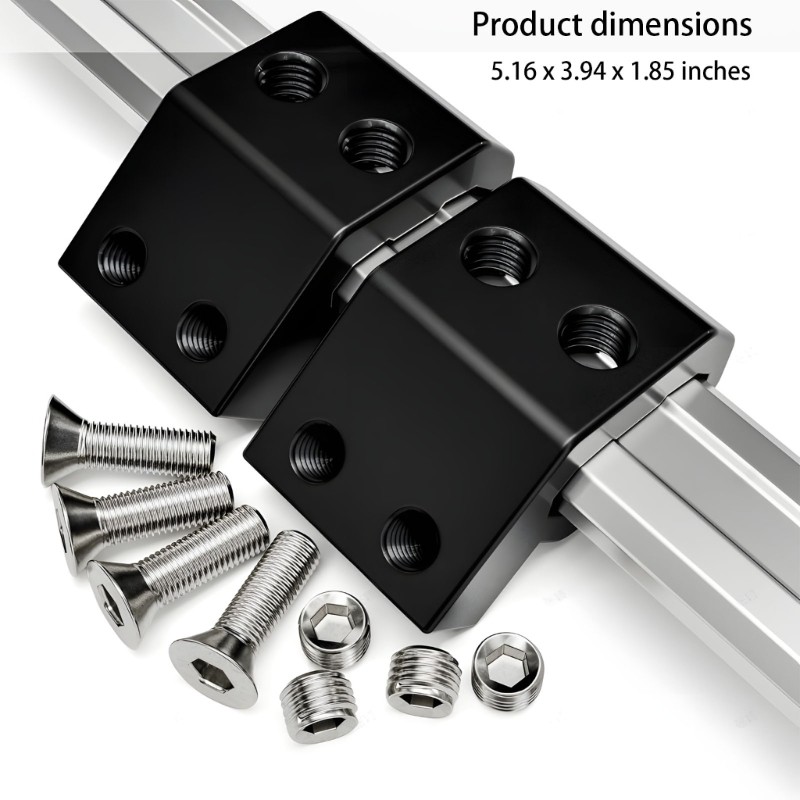 Track Mounting Brackets Support Kit Includes Hardware for Secure Tool Attachment