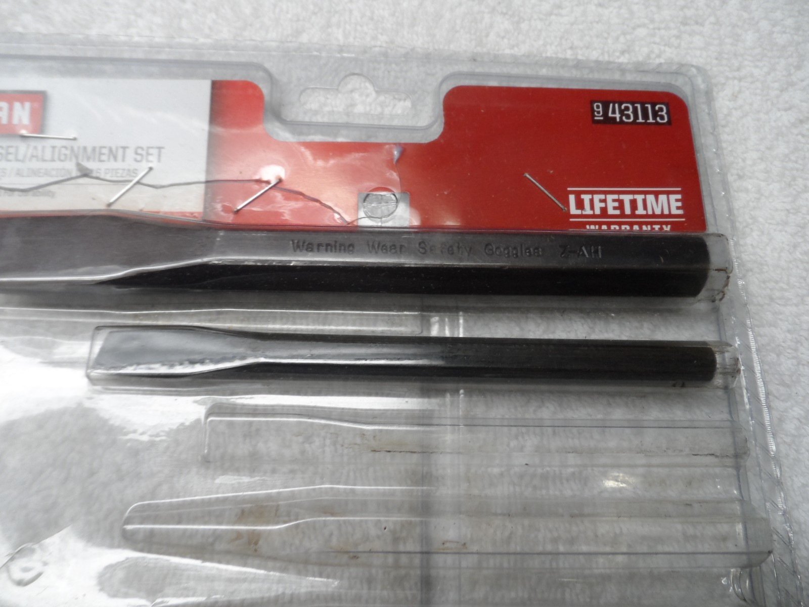 Craftsman Punch Chisel Alignment Set, made in China, 16 pcs – PN 43113 (package)