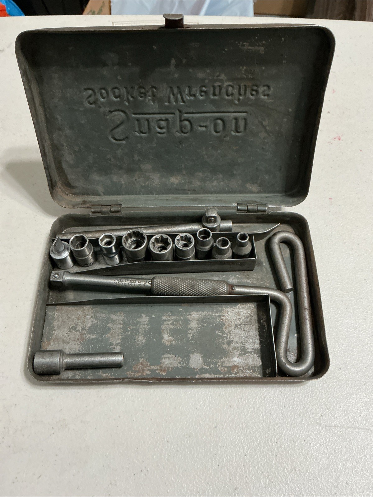 Vintage Snap-On 1/4 Drive Socket Set, Early Style, Rare!!!!