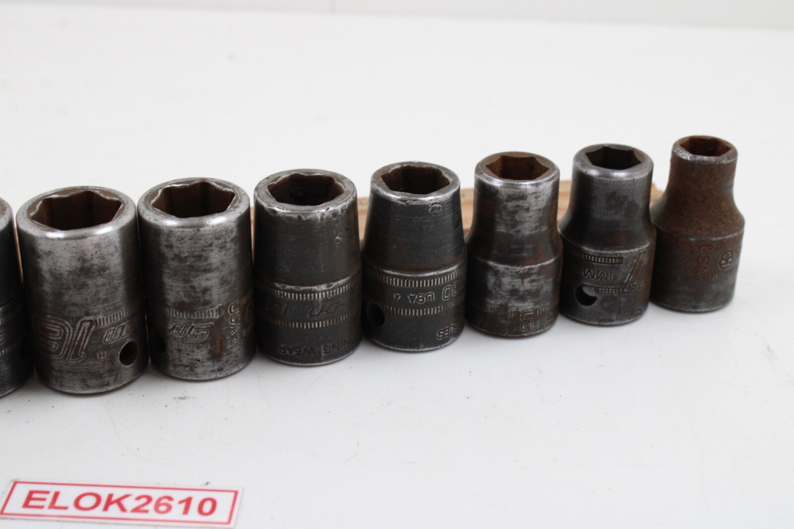 Snap-On IMM100-IMM210 1/2″ Drive 6 Point Metric Black Oxide Impact Socket Set US