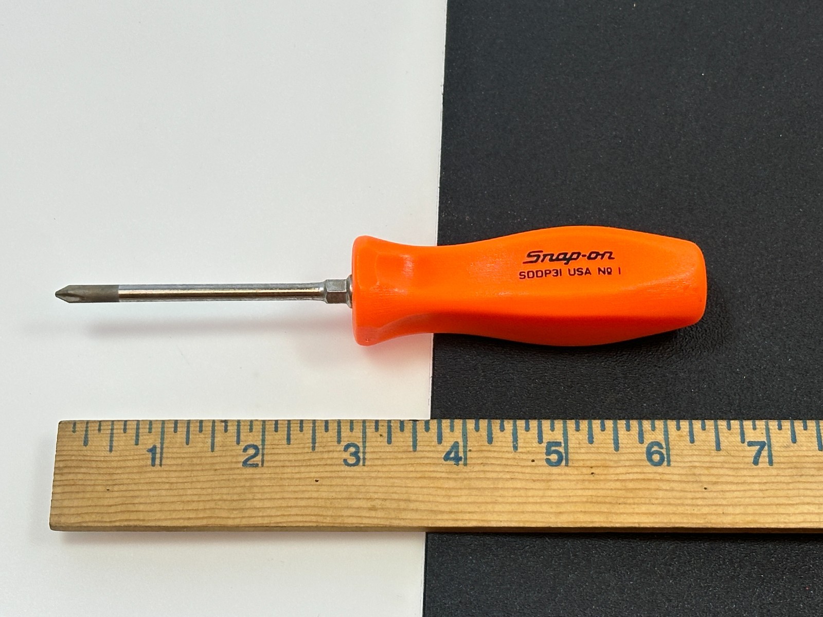 🇺🇸 Snap-on Tools USA ORANGE Hard Handle #1 Phillips Screwdriver SDDP31, NOS