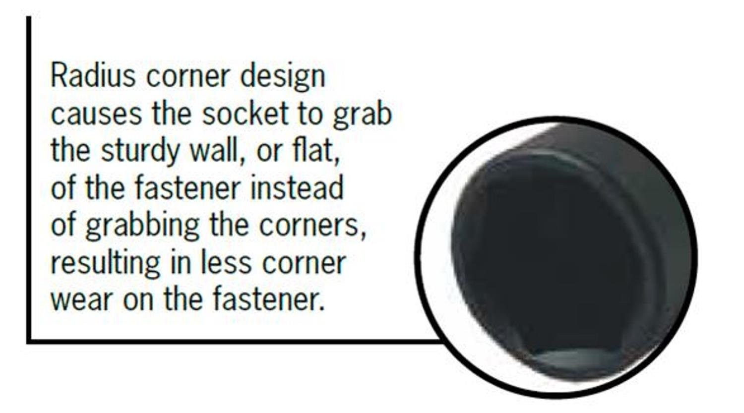 3/8 Dr. M8 Stubby Triple Square Impact Socket