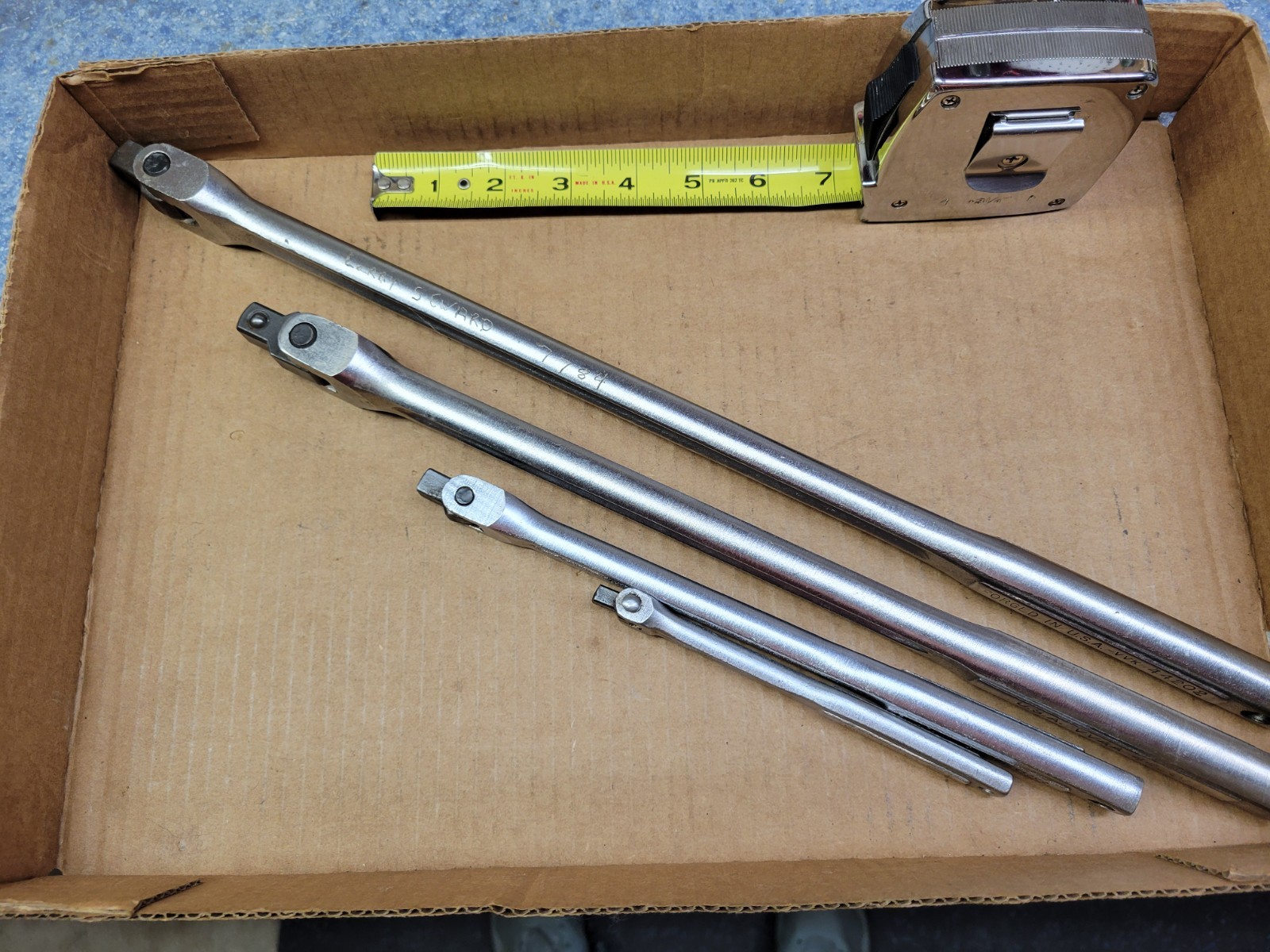 Craftsman USA 4-Piece Breaker Bar Set 1/4 + 3/8 + 1/2″ + 1/2″ long