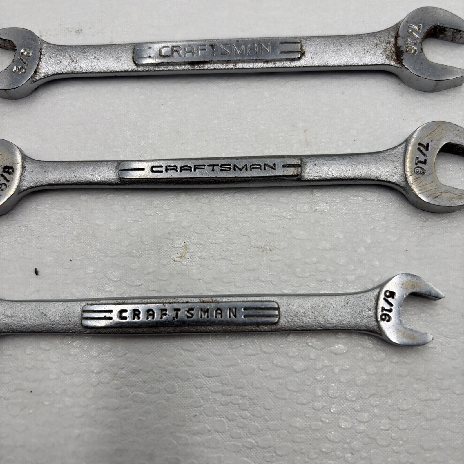 Craftsman 1/4″ x 5/16″ Open End Wrench SAE 44571 -vv- & 3/8” x 7/16” 44572 -vv-