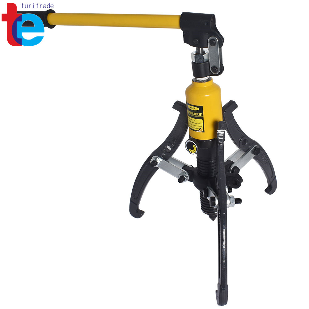 5 Ton 3-Jaw Hydraulic Gear Puller Set Wheel Bearing Pulling Separator w/Case