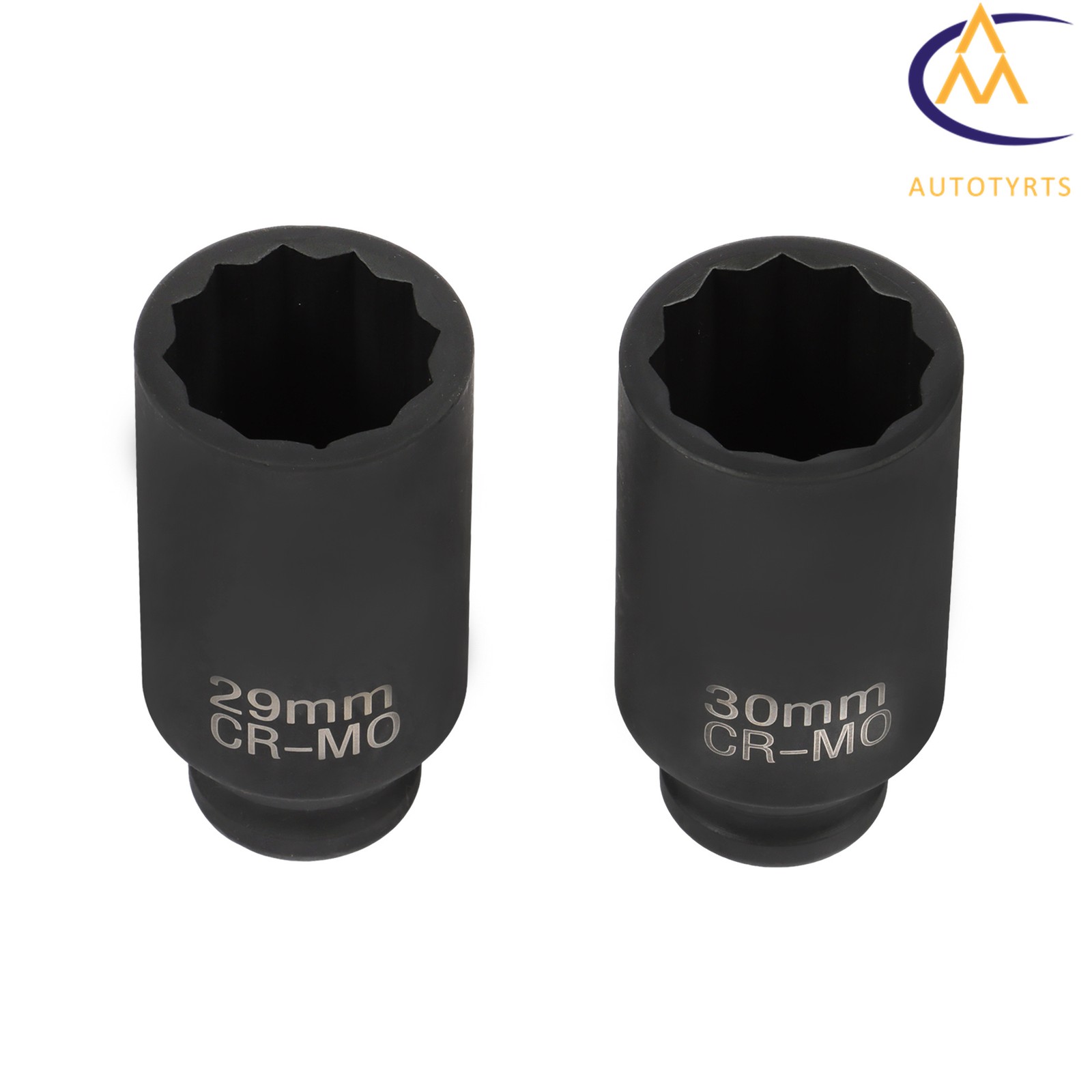 8PCS 1/2″ Drive Deep Spindle Axle Nut Impact Socket Set 12 Point 29-39mm