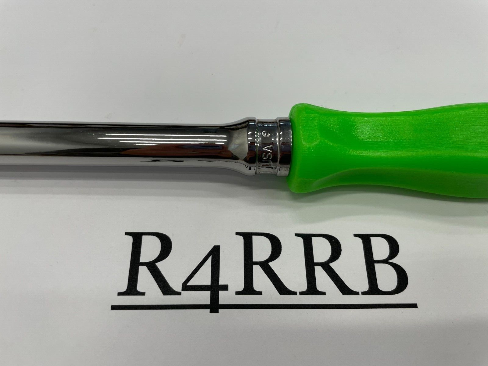 Snap-on Tools NEW GREEN 3/8″ Drive Hard Grip Extra-Long Fixed Ratchet FHLLD80G
