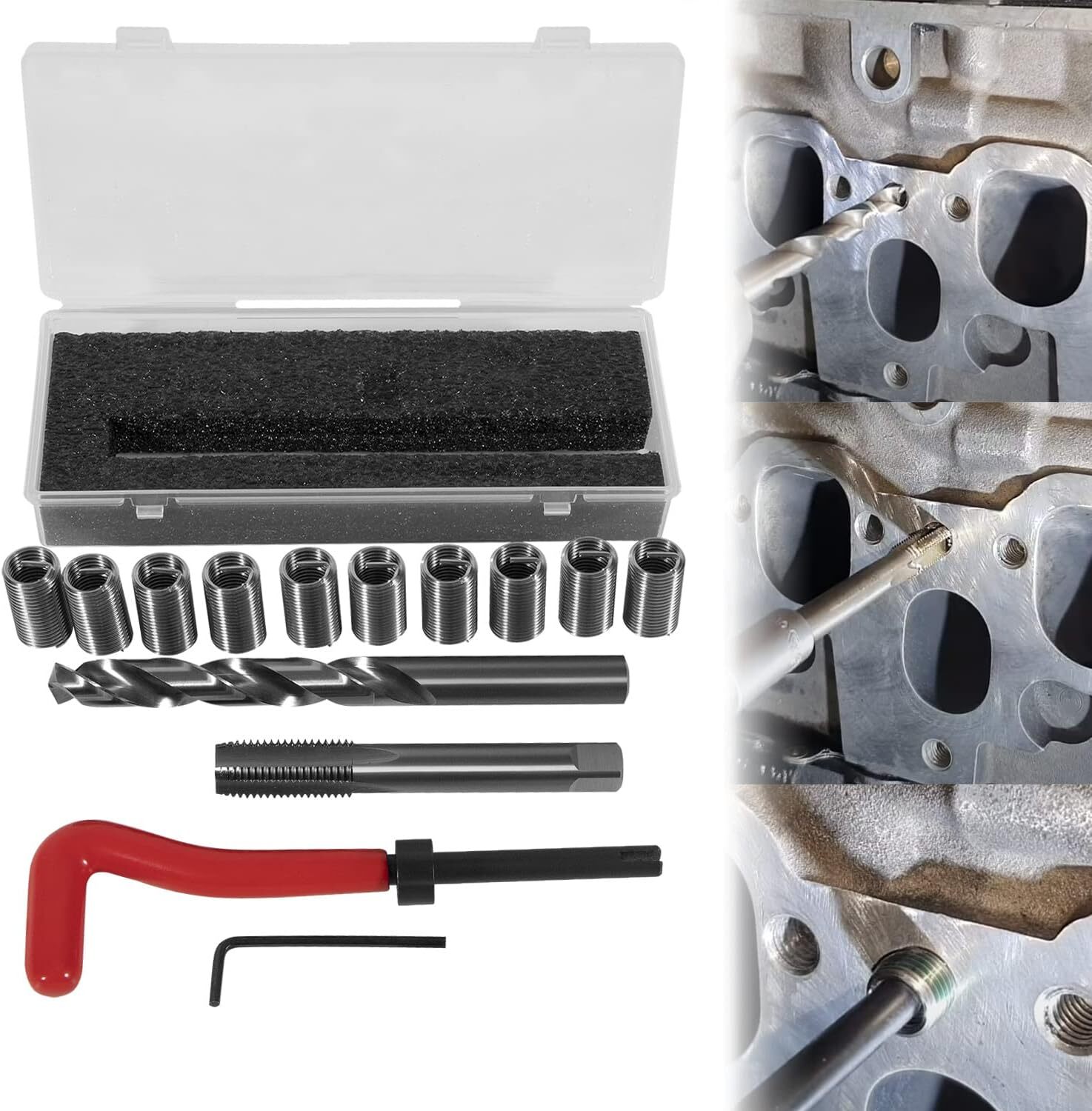 Head Thread Bolt Repair Tool Kit M11.5mm x 1.5 for Honda B16 Engine, Toyota 1420