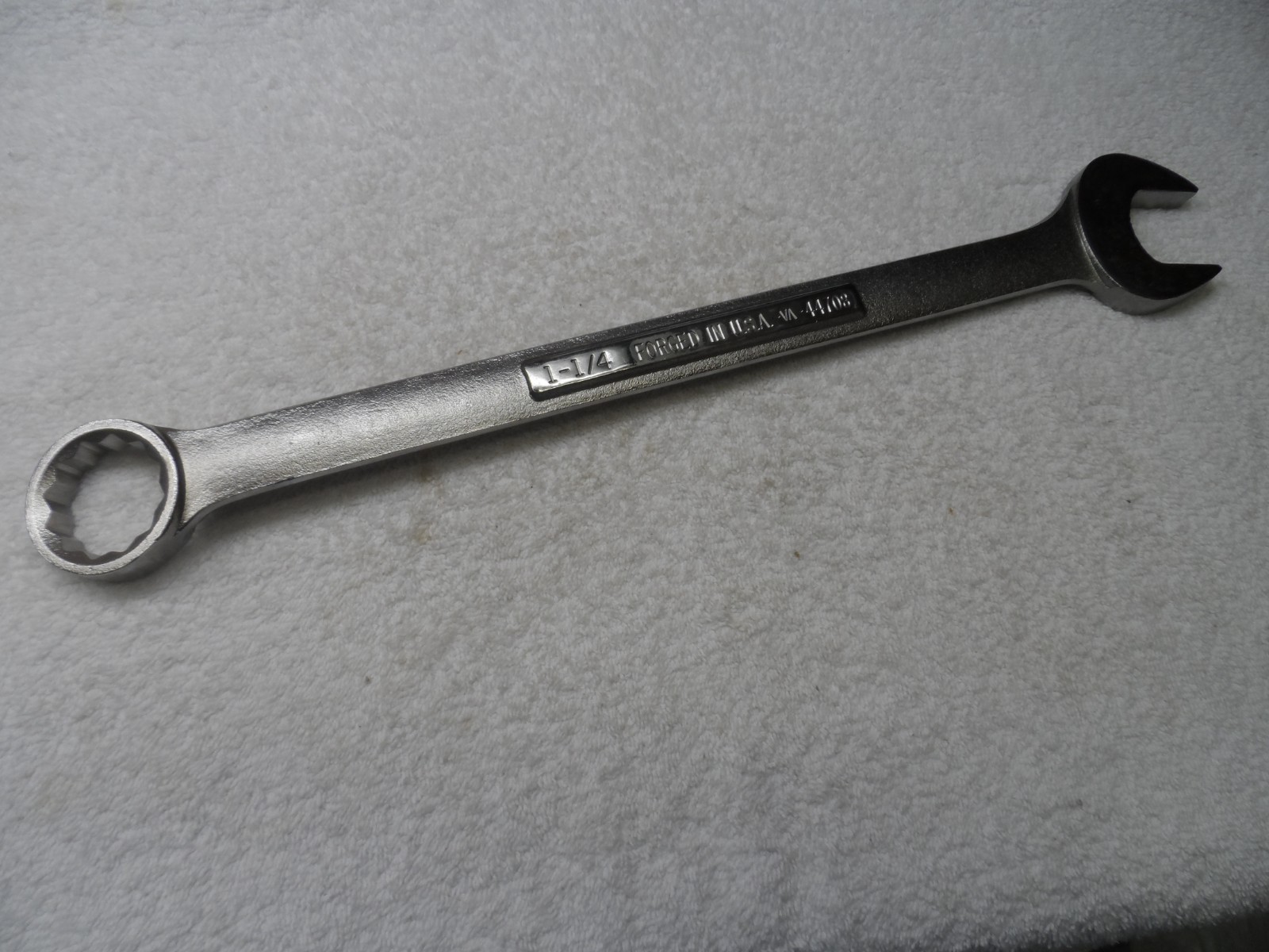 Craftsman SAE Satin Combination Wrench, 12pt, USA NOS, 1-1/4″ – Part # 44708