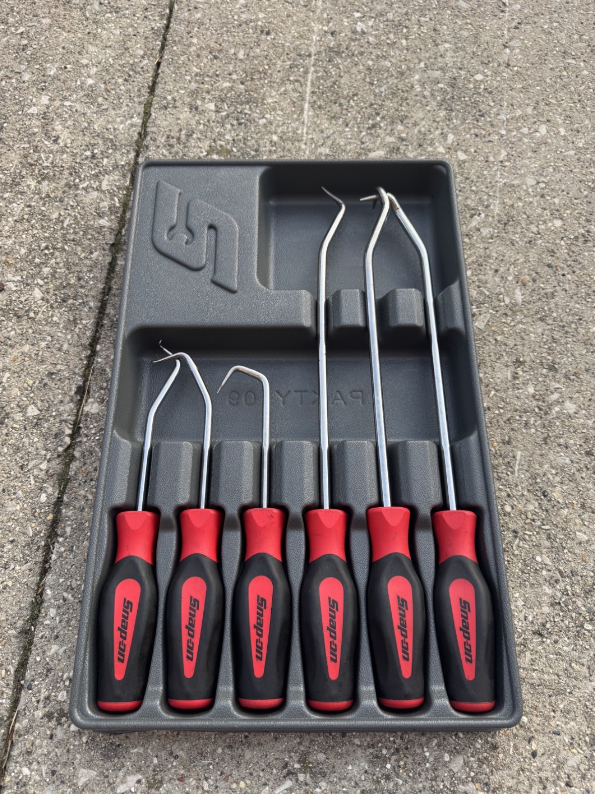 Snap-On RED 6 Pc Soft Grip Radiator Hose Pick Set SGRHT6BR