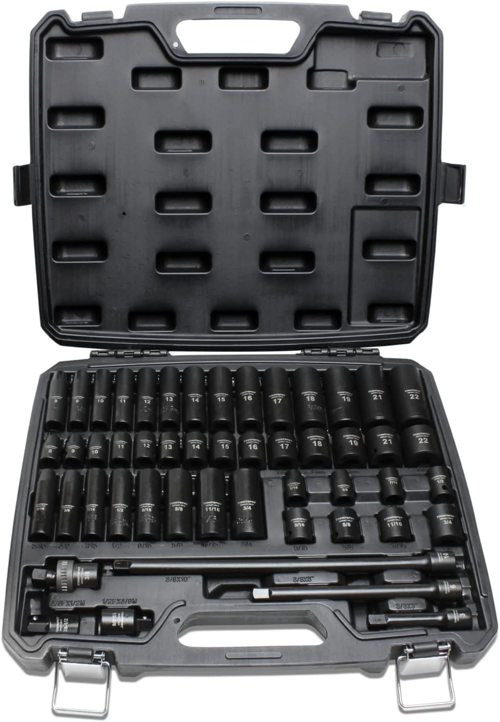 Pro 3/8″ Drive Impact Socket Set, 50pc – Perfect for Tight Spaces & Power