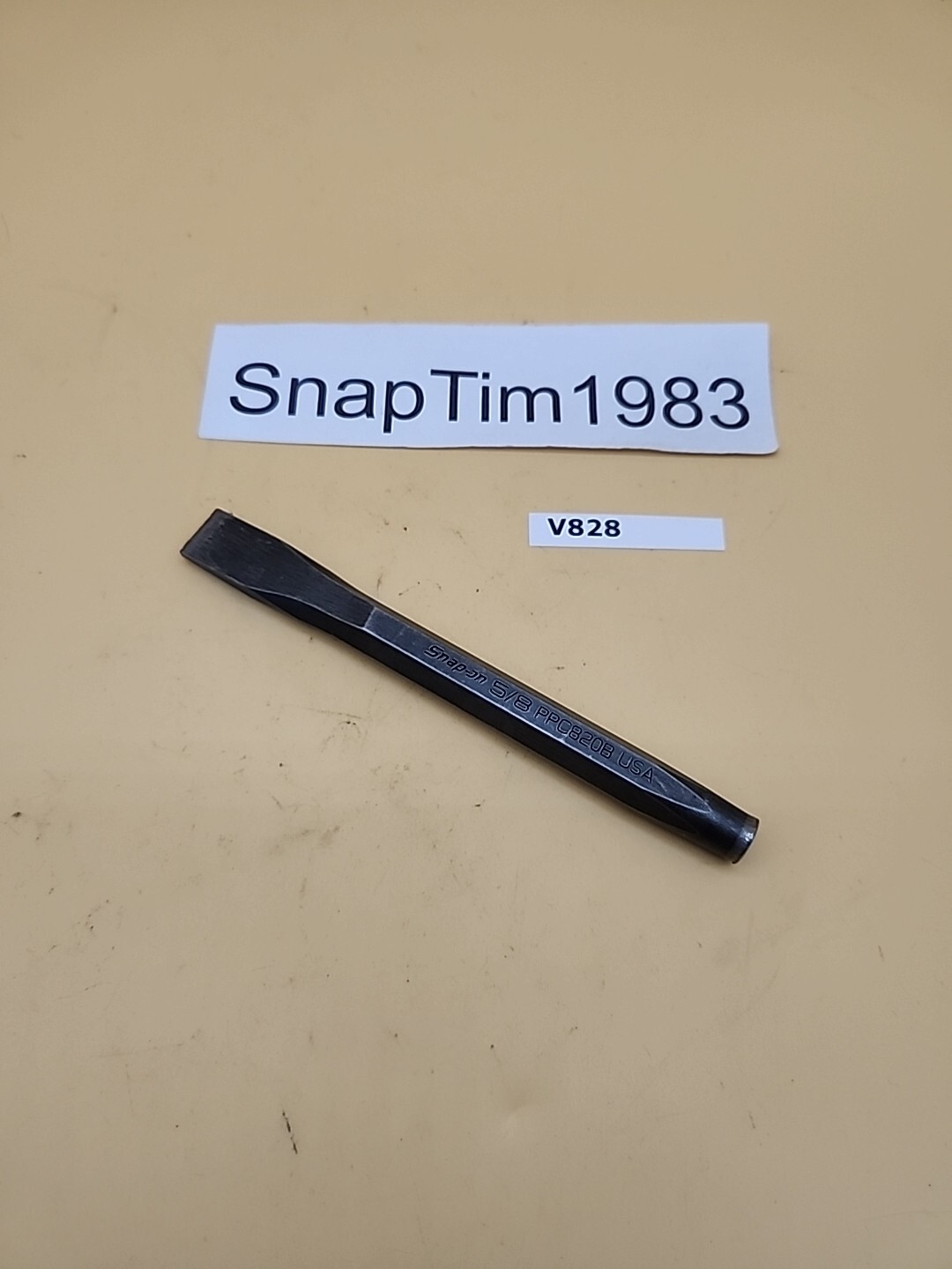 Snap-On Tools 6 1/2″ Length 5/8″ Flat Chisel PPC820B USA
