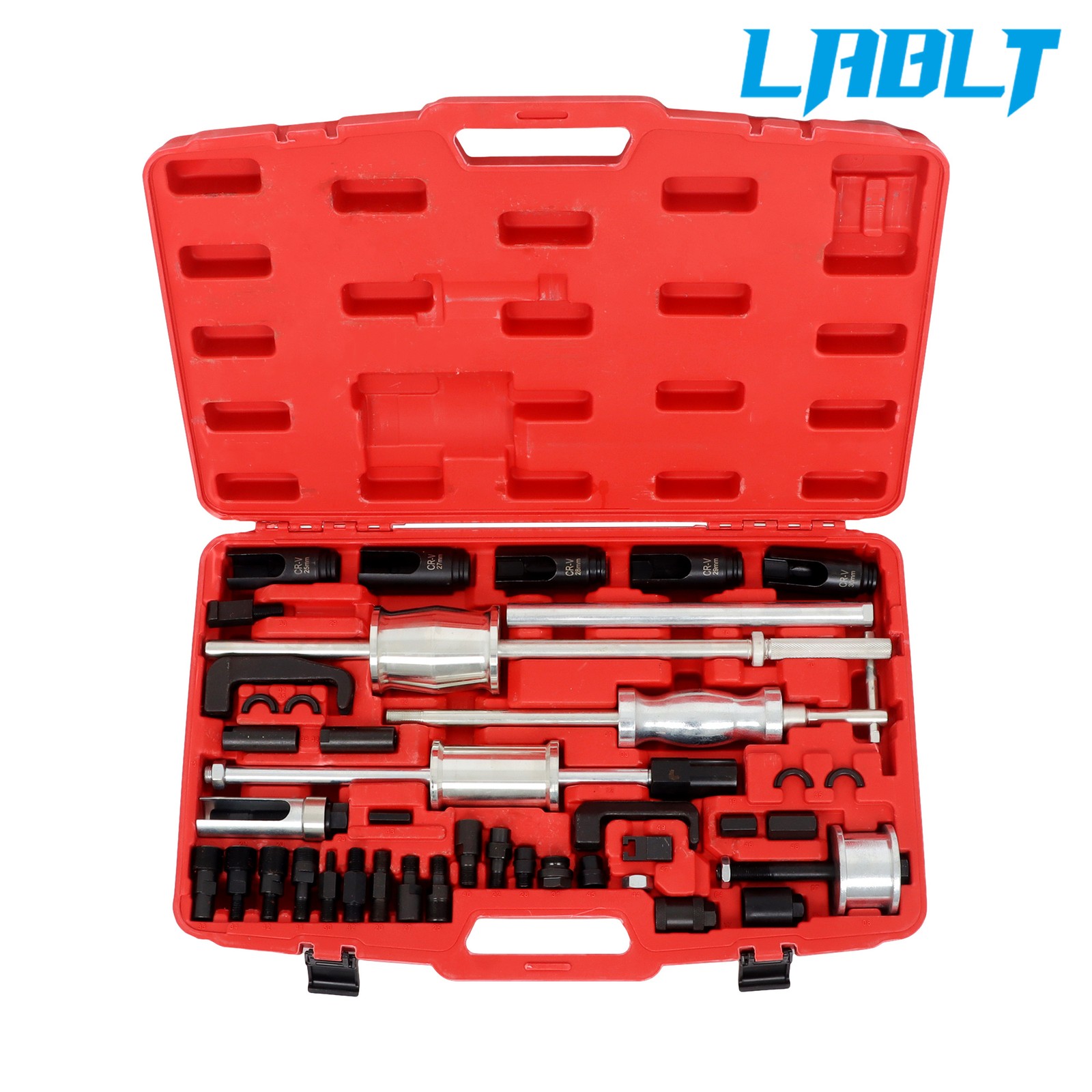 40 pieces Diesel Injector Remover Slide Hammer Puller Extractor Kit Universal