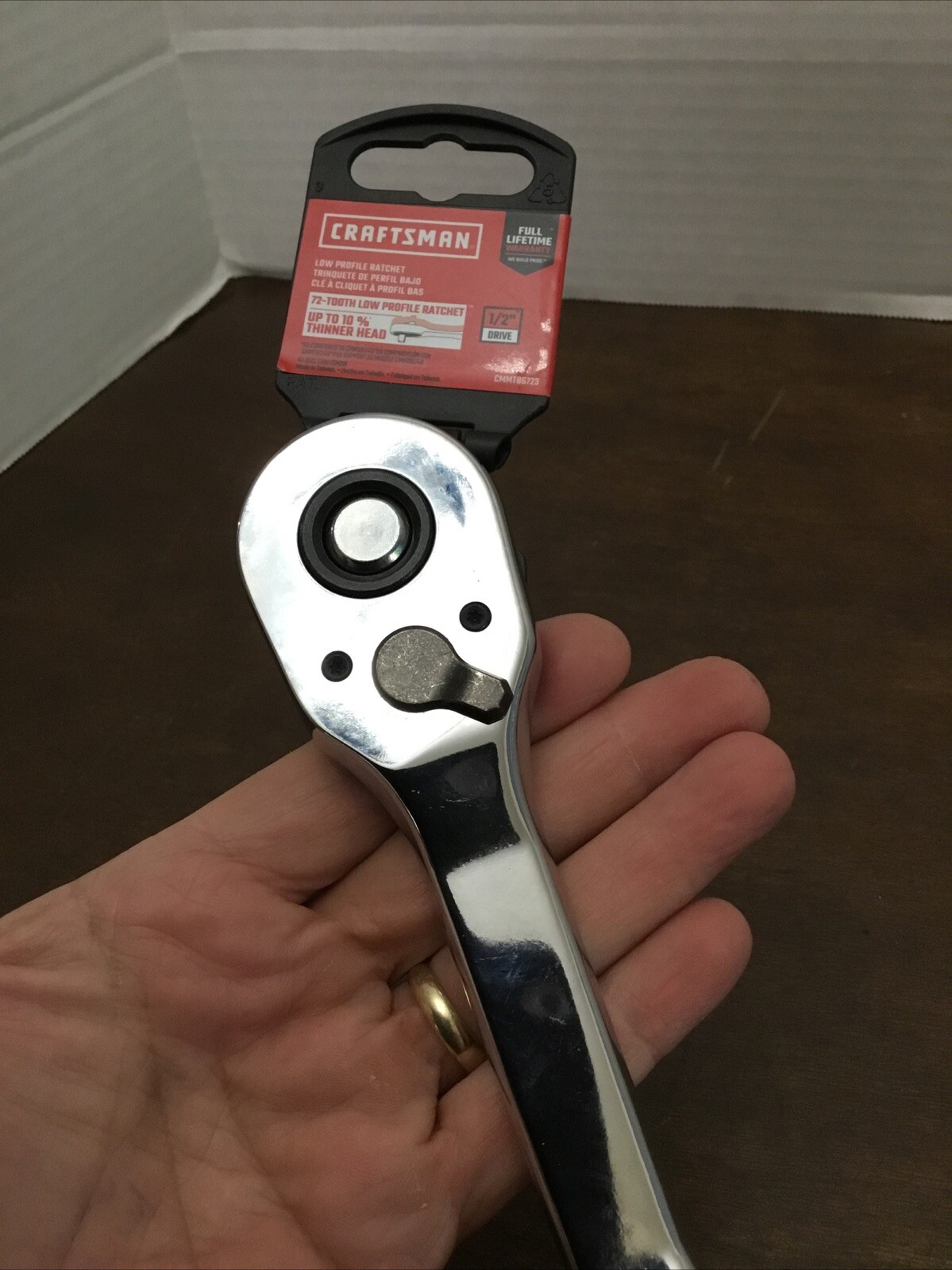 !NEW! Craftsman 72-Tooth Ratchet Full Polish Handle 1/2″ Drive CMMT86723