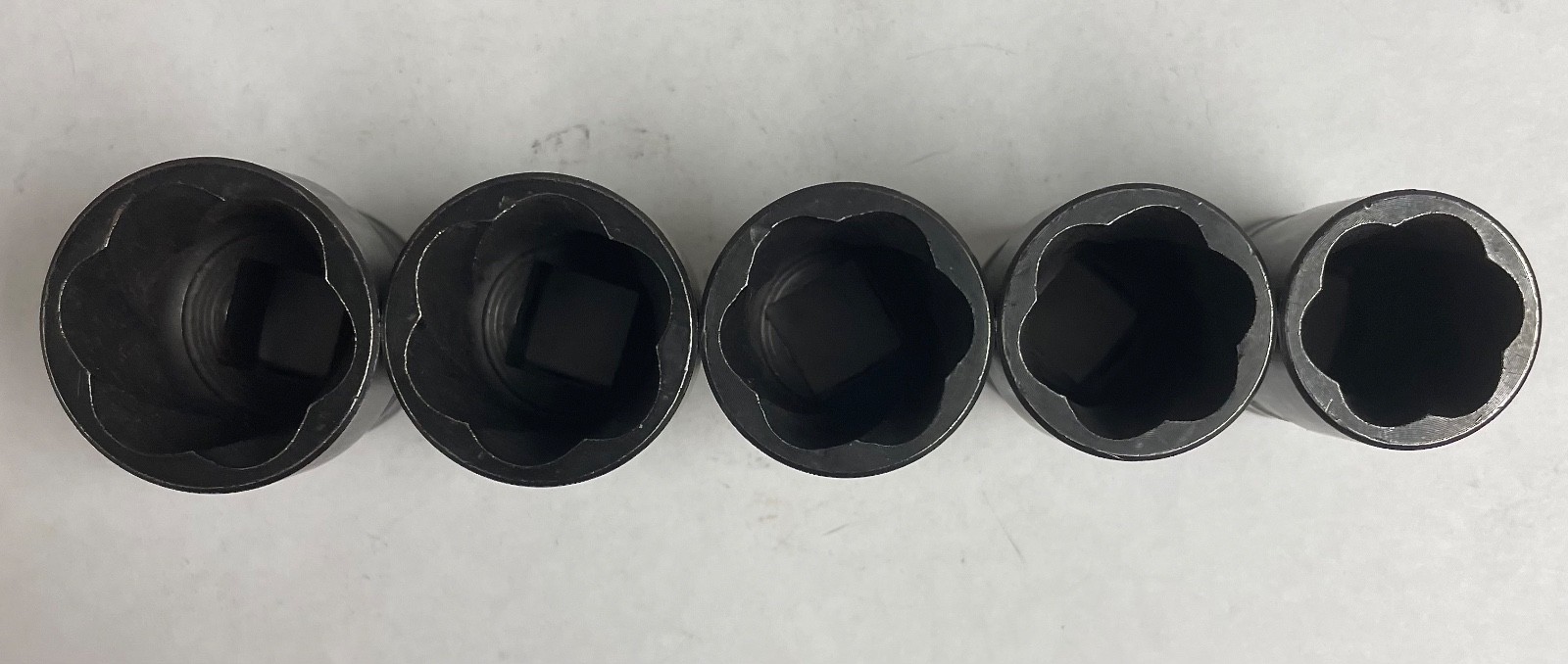 Williams – #TSF5005 – 1/2” Drive – Turbo Socket Set – 3/4, 13/16, 7/8, 15/16, 1″