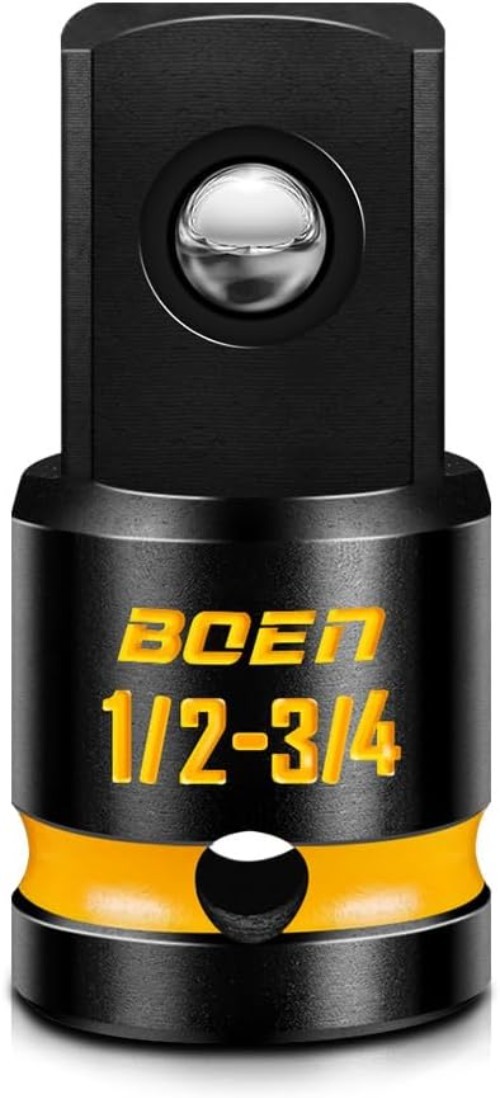 1/2″F to 3/4″M Impact Socket Adapter, Chrome Molybdenum Steel