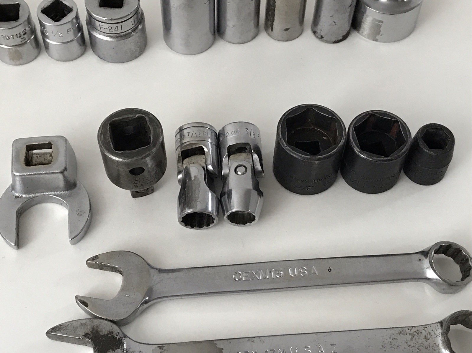 SNAP ON TOOLS- Lot Of 32 PCs Various Impact Swivel Sockets Wrenches