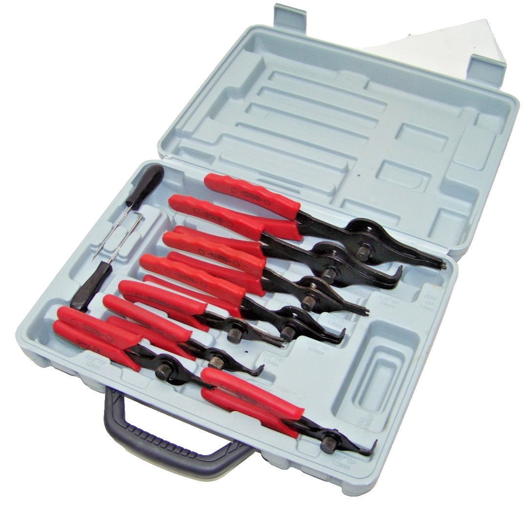 11pcs Snap Ring Plier Mechanics Circlips Remover Internal External Pliers Set