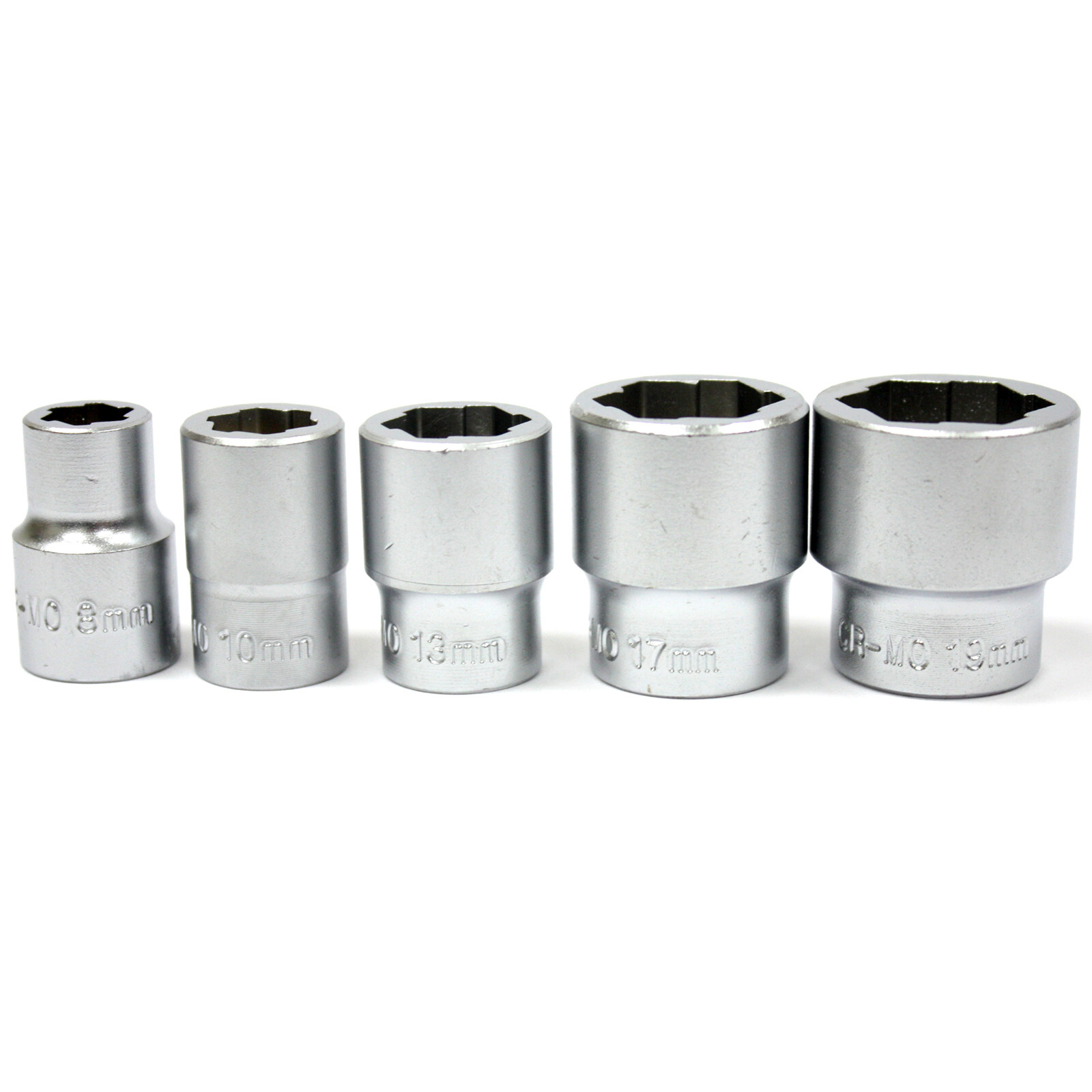 5pcs 3/8″ Dr. Impact Bolt Extractor Stud NutTwist Socket Set 8 10 13 17 19mm