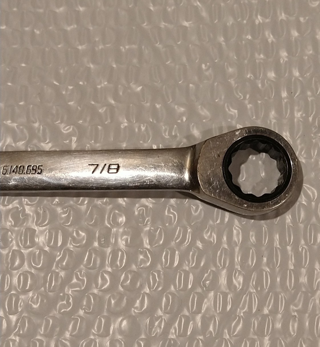 BLACKHAWK TOOLS BW-1428, 7/8″ RATCHETING/OPEN-END COMBO WRENCH, 11.3″ LONG.