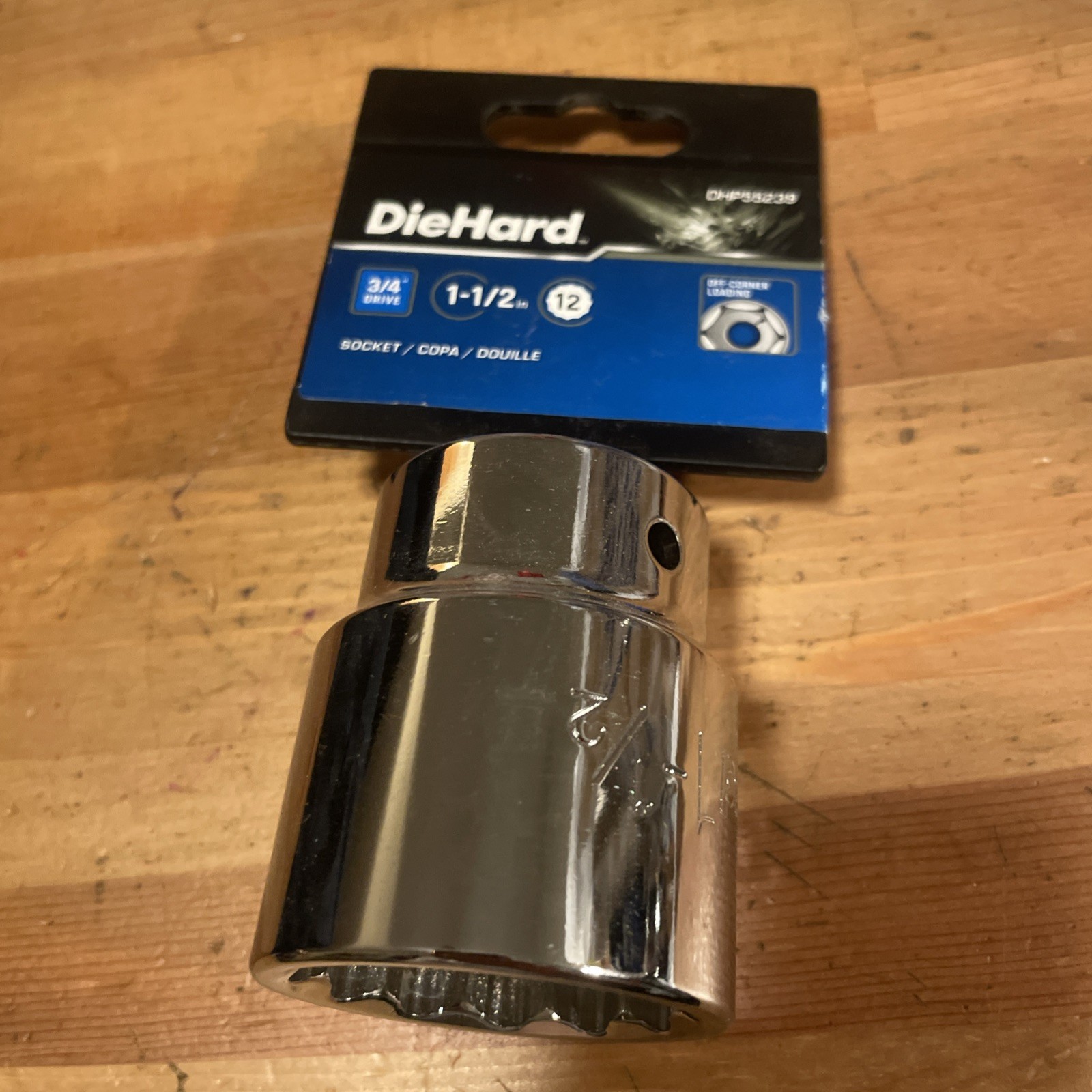 Diehard 1-1/2” Socket 3/4” Drive 12 Point DHP55239