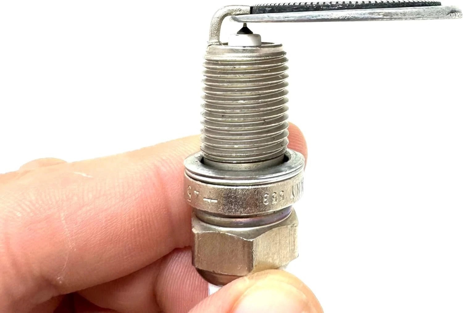 Professional Plated Steel Spark Plug Gapper with 0.020″–0.100″ Measurement Range