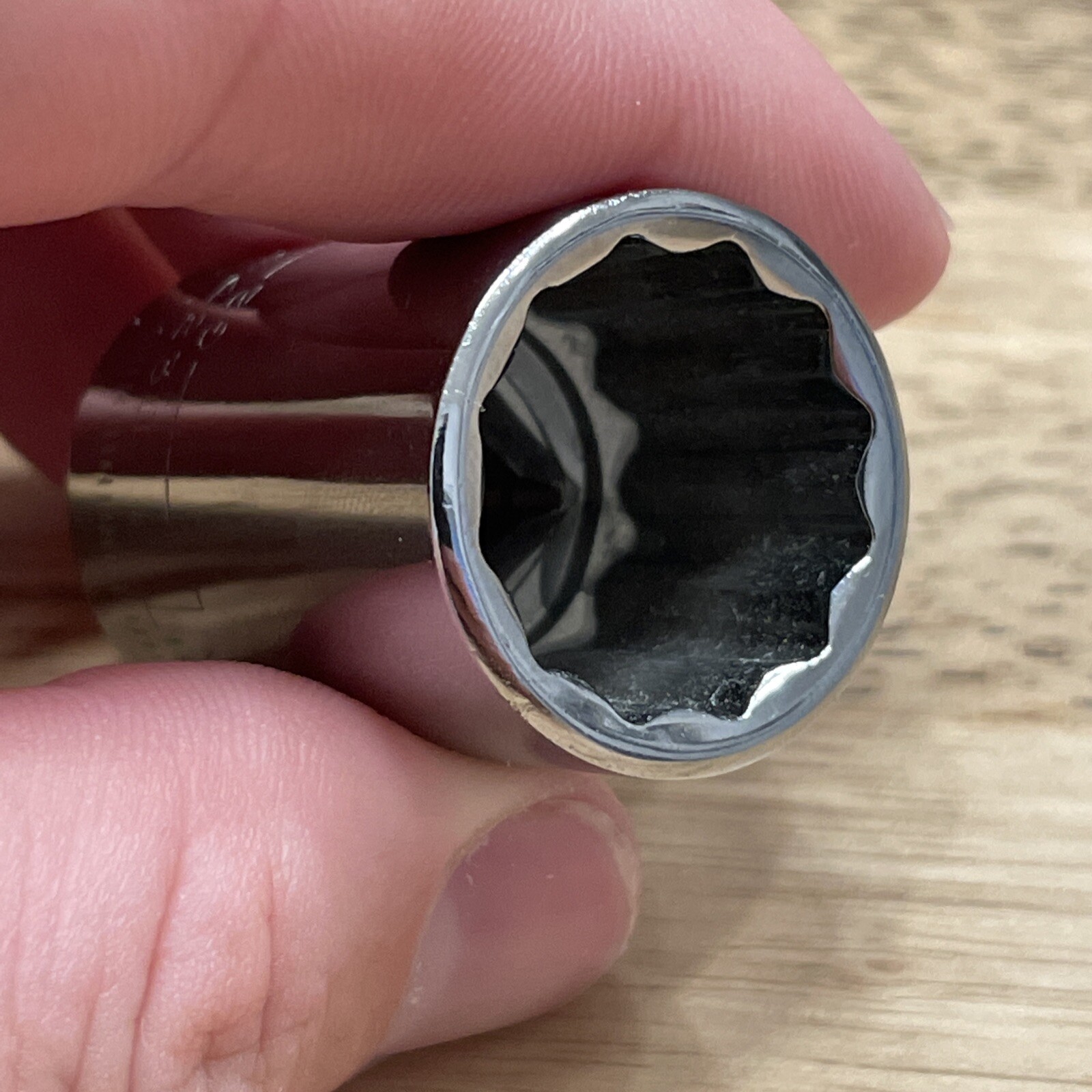 Craftsman 19mm Metric 1/2″ Drive 12 Point Shallow Socket Inverted G2 44238 USA