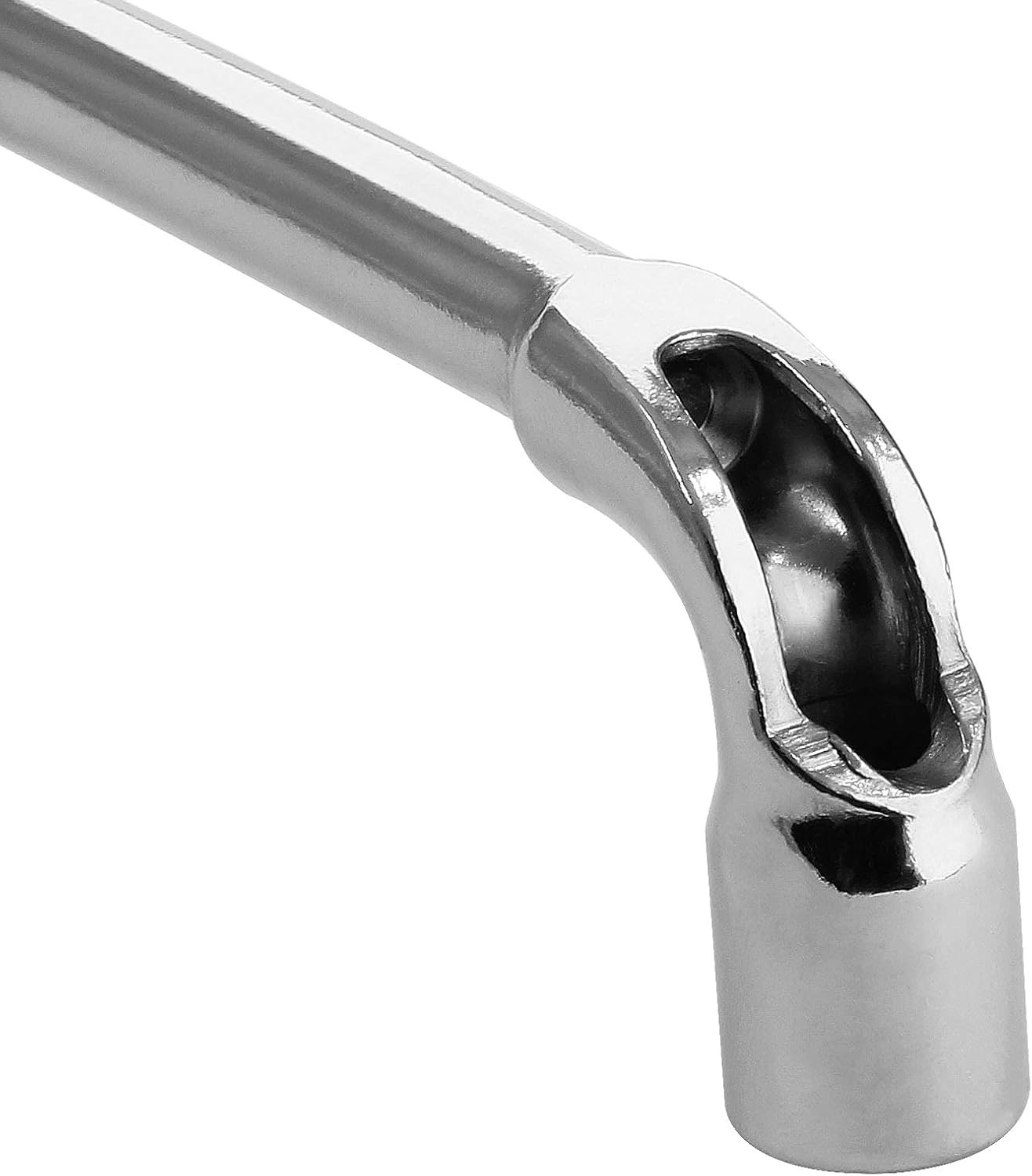 Piutouyar 10mm Metric L Shaped Angled Hex Socket Wrench, Double-Head Elbow Hex W