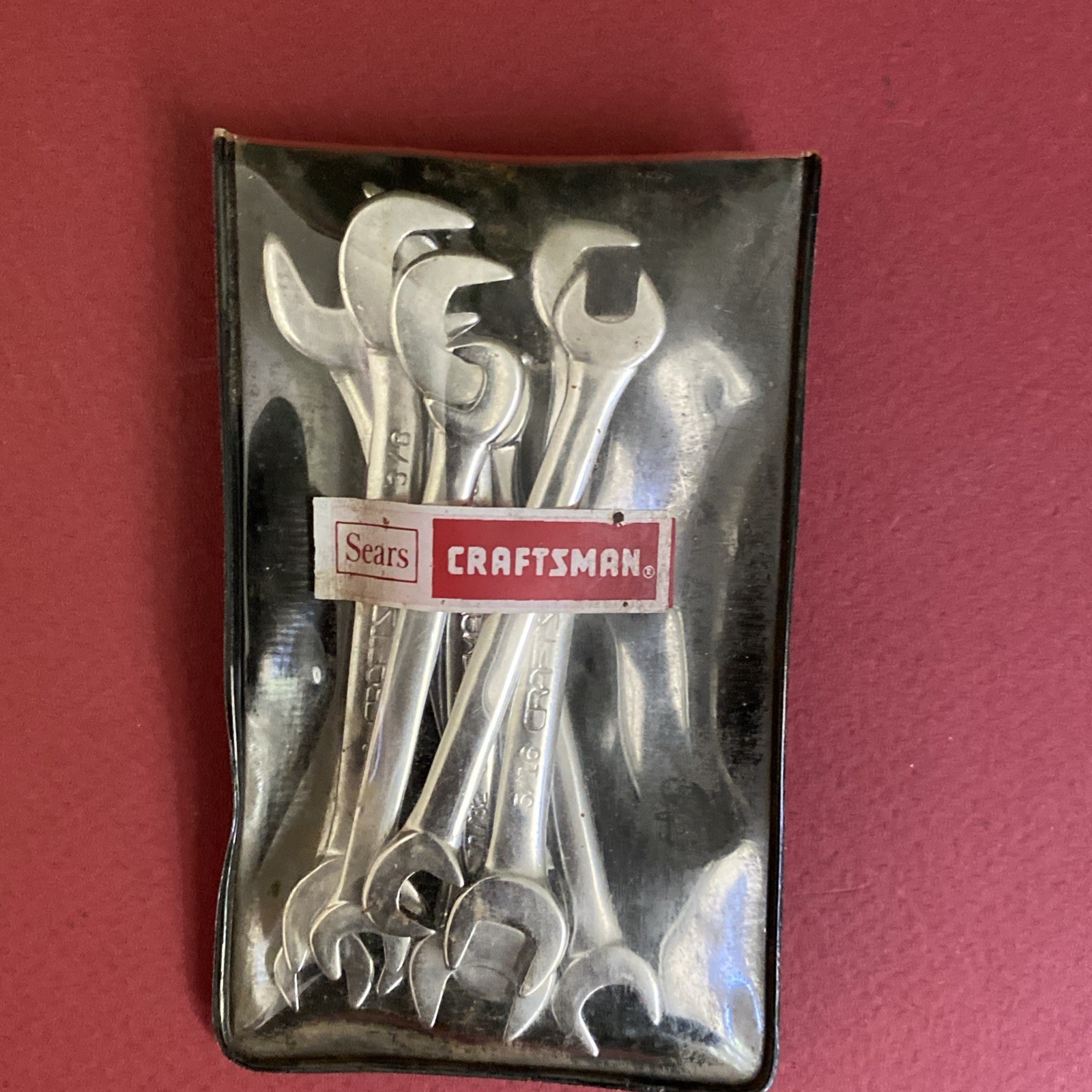 Craftsman USA 8-Pc Open End -V- Ignition Wrench Set 4306 Super-tuff 90° Offset