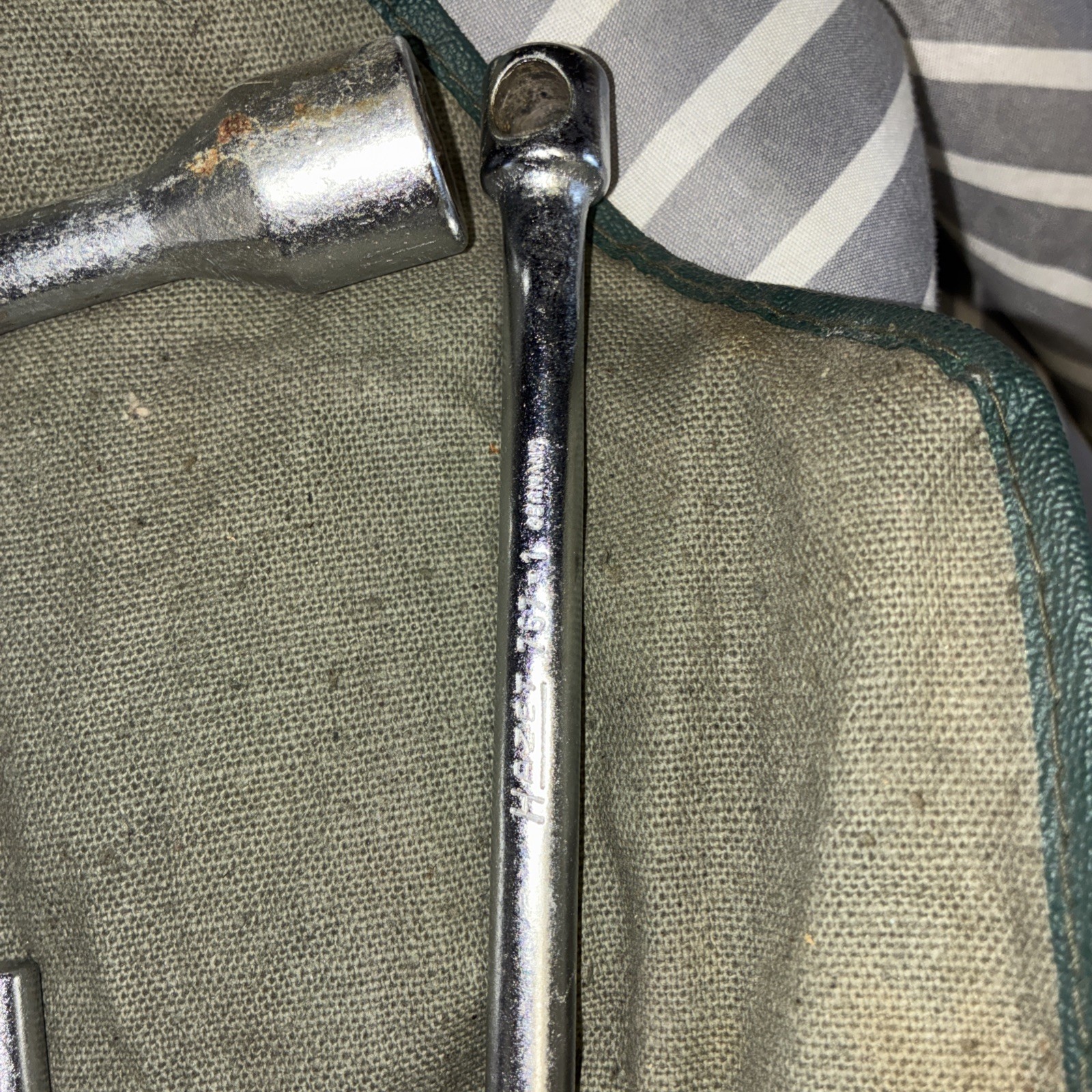 Vintage Mercedes Benz Tool Kit OEM Factory Wrenches In Green Bag Good Condition