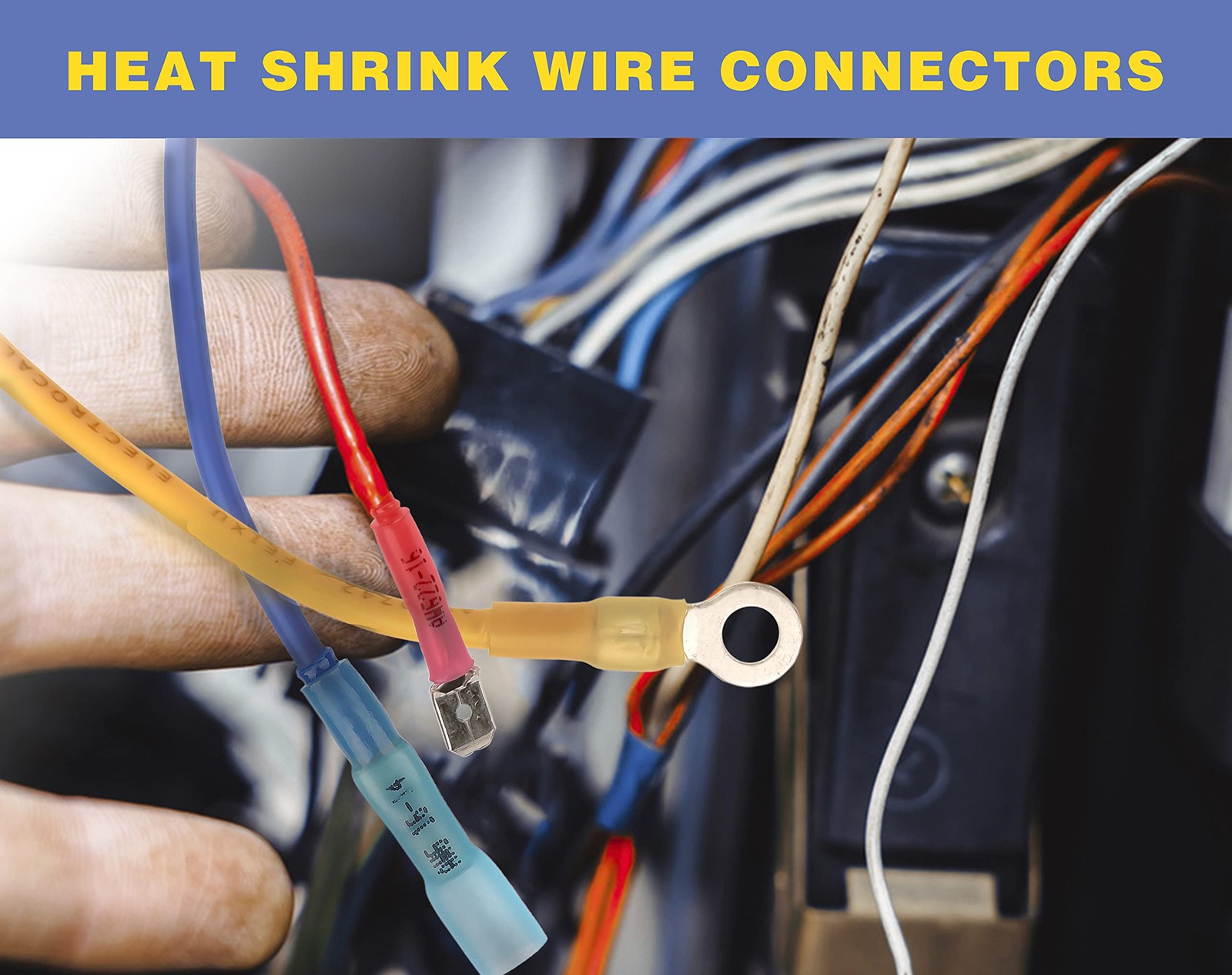 Crimping Tool for Heat Shrink Connectors with 200 Marine Grade Butt Connectors