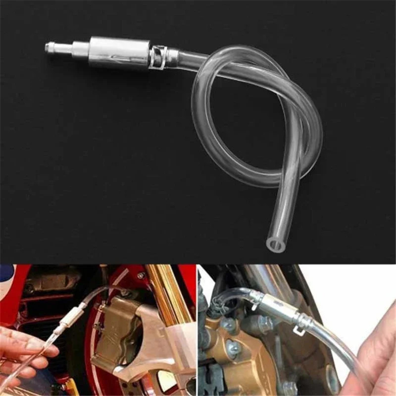 Car Motorcycle Clutch Brake Bleeder Hose One Way Valve Tube Bleeding Tool Kit US