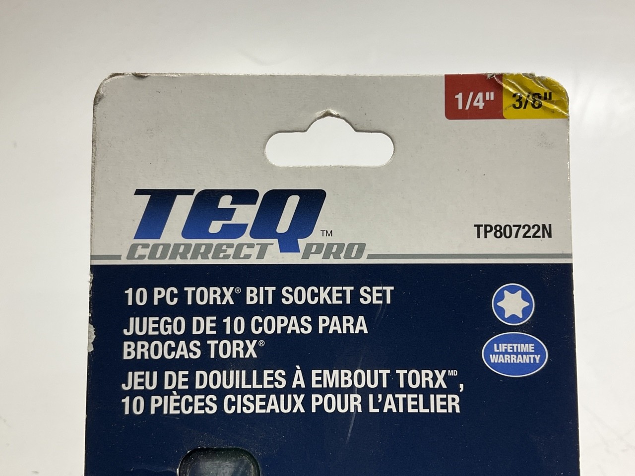 TEQ TP80722N Professional 10-Piece 1/4″ & 3/8″ Drive TorxBit Socket Set T10-T55