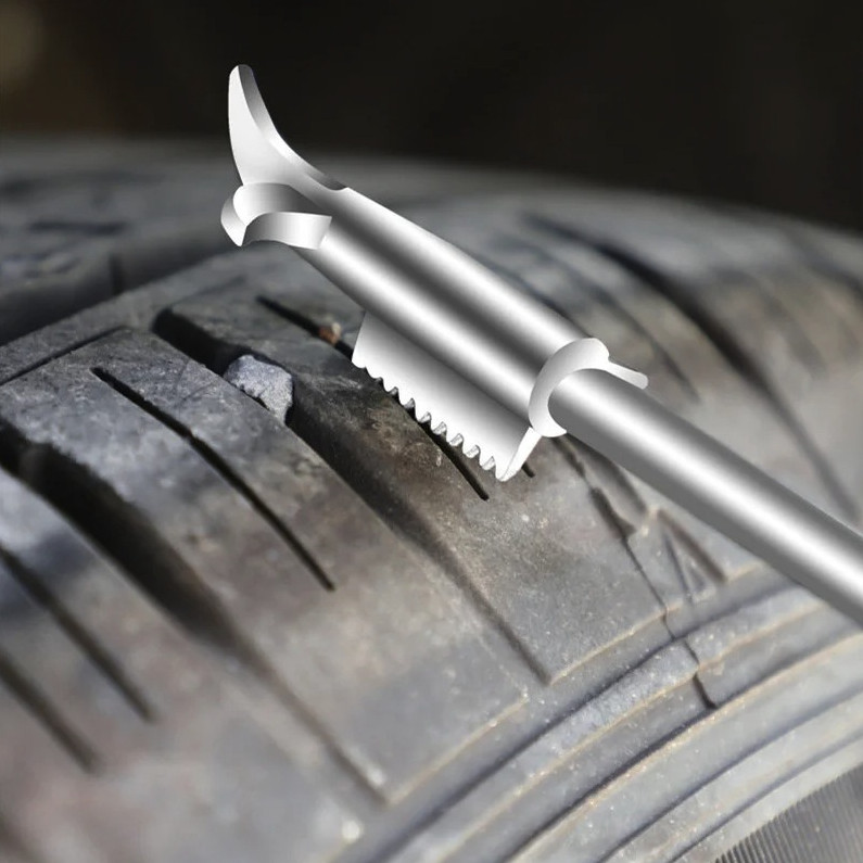 1PC Car Tire Cleaning Hook – Stone Remover Gap Tool Auto Wheel Repair Pick – NEW