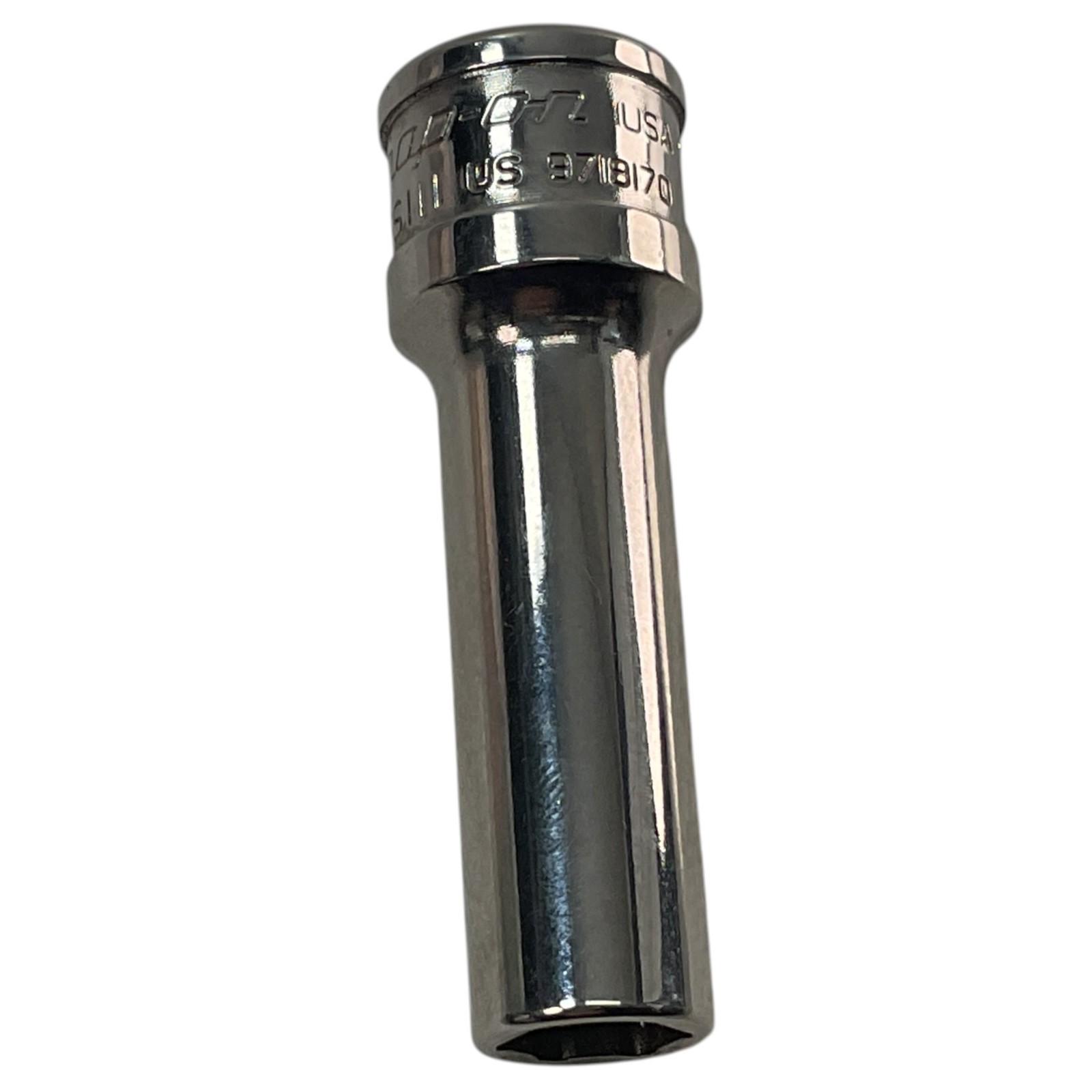 Snap-on Deep Socket 11/32″ 3/8″ Drive 6 Point YSFS111 Sold As Pictured Mechanic