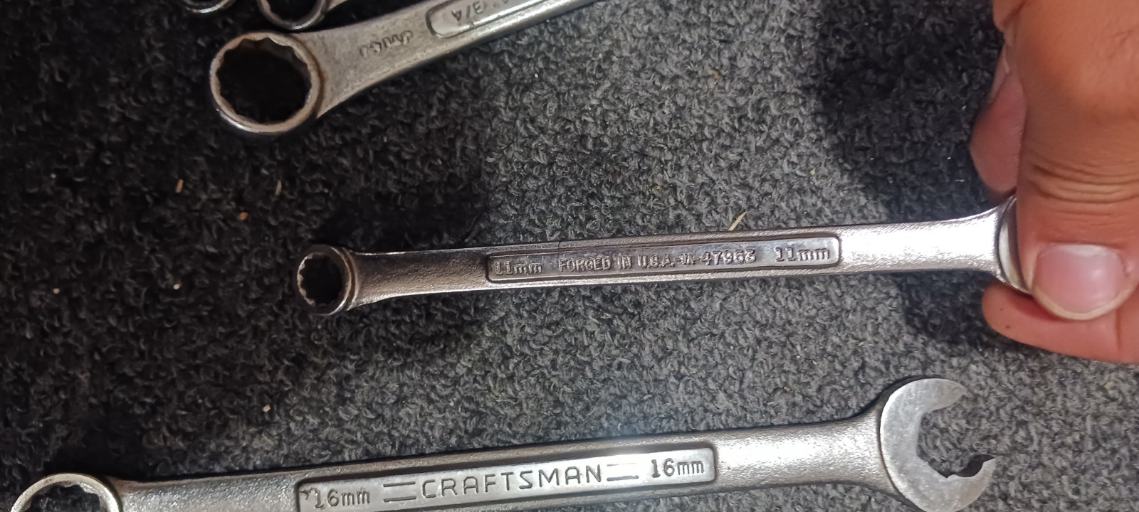 craftsman And Forged combination wrench lot usa Mixed Size (15) Pieces
